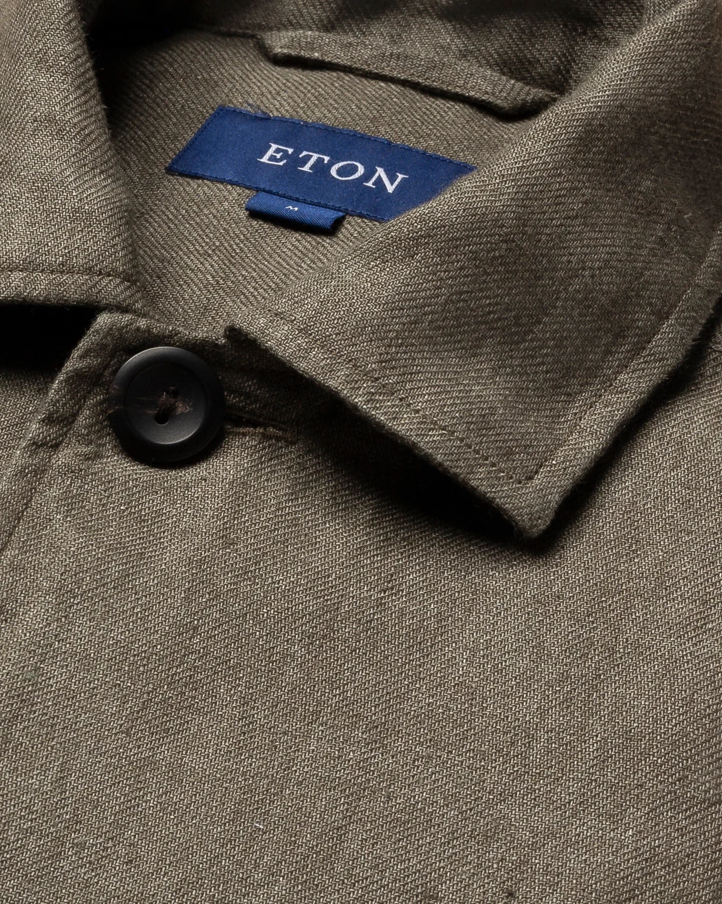 Eton - dark brown linen shirt