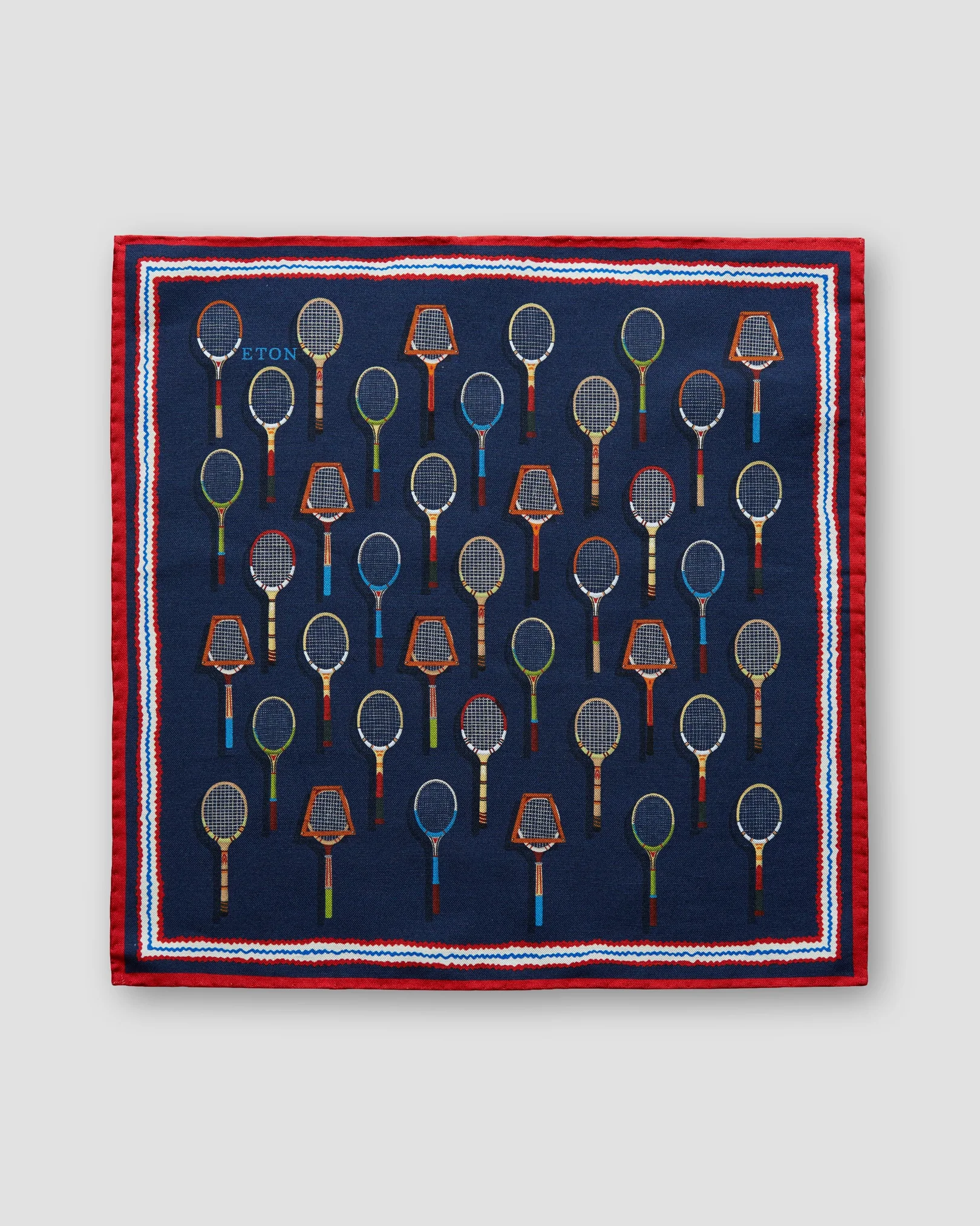 Eton - navy blue racket pocket square