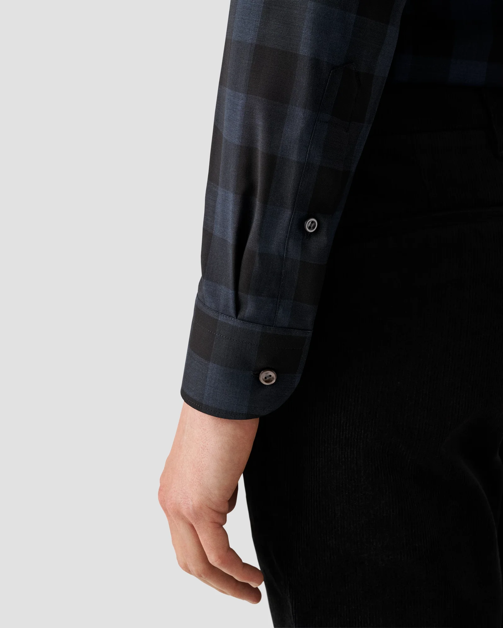 Eton - merino dark blue shirt