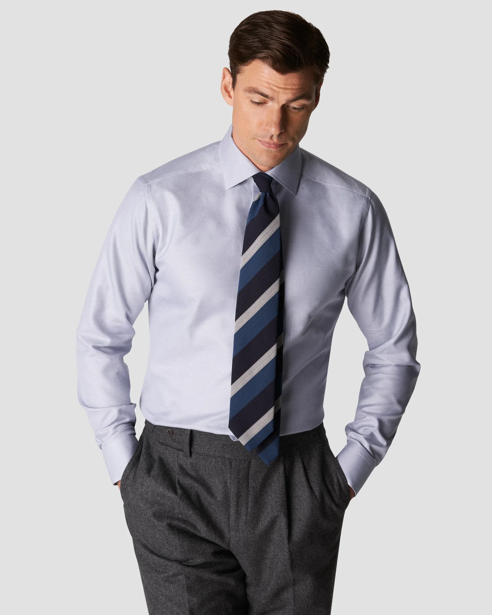 Eton - light blue kingtwill twill