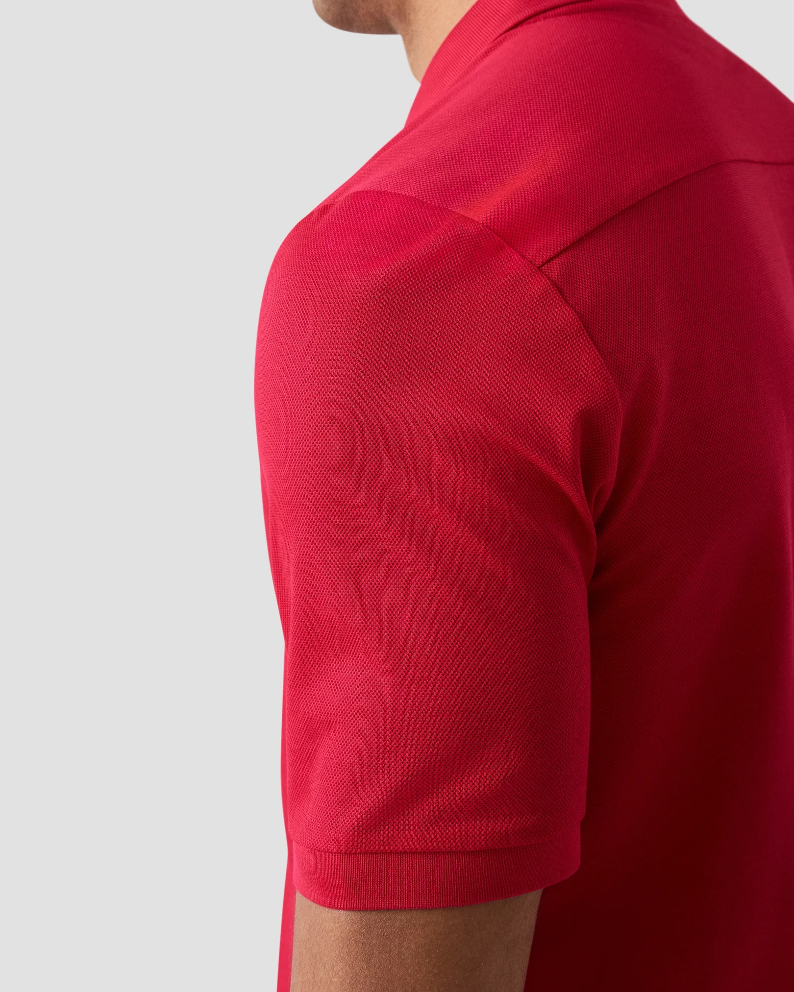 Eton - red filo di scozia solid pique