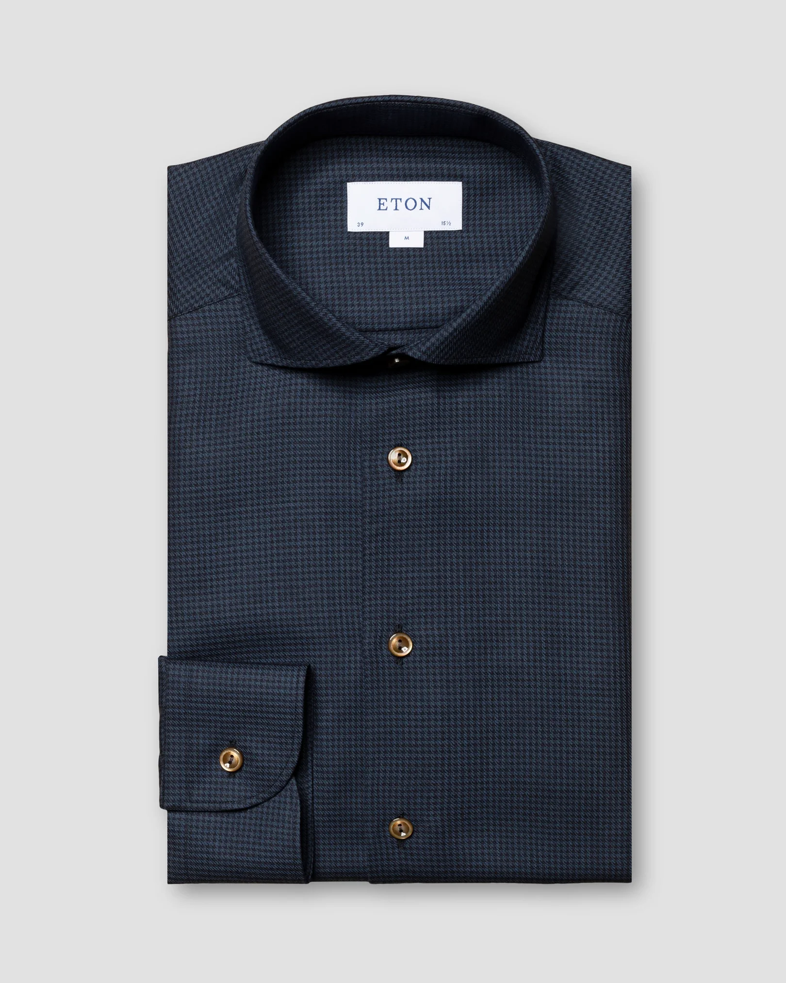Eton - dark blue merino shirt