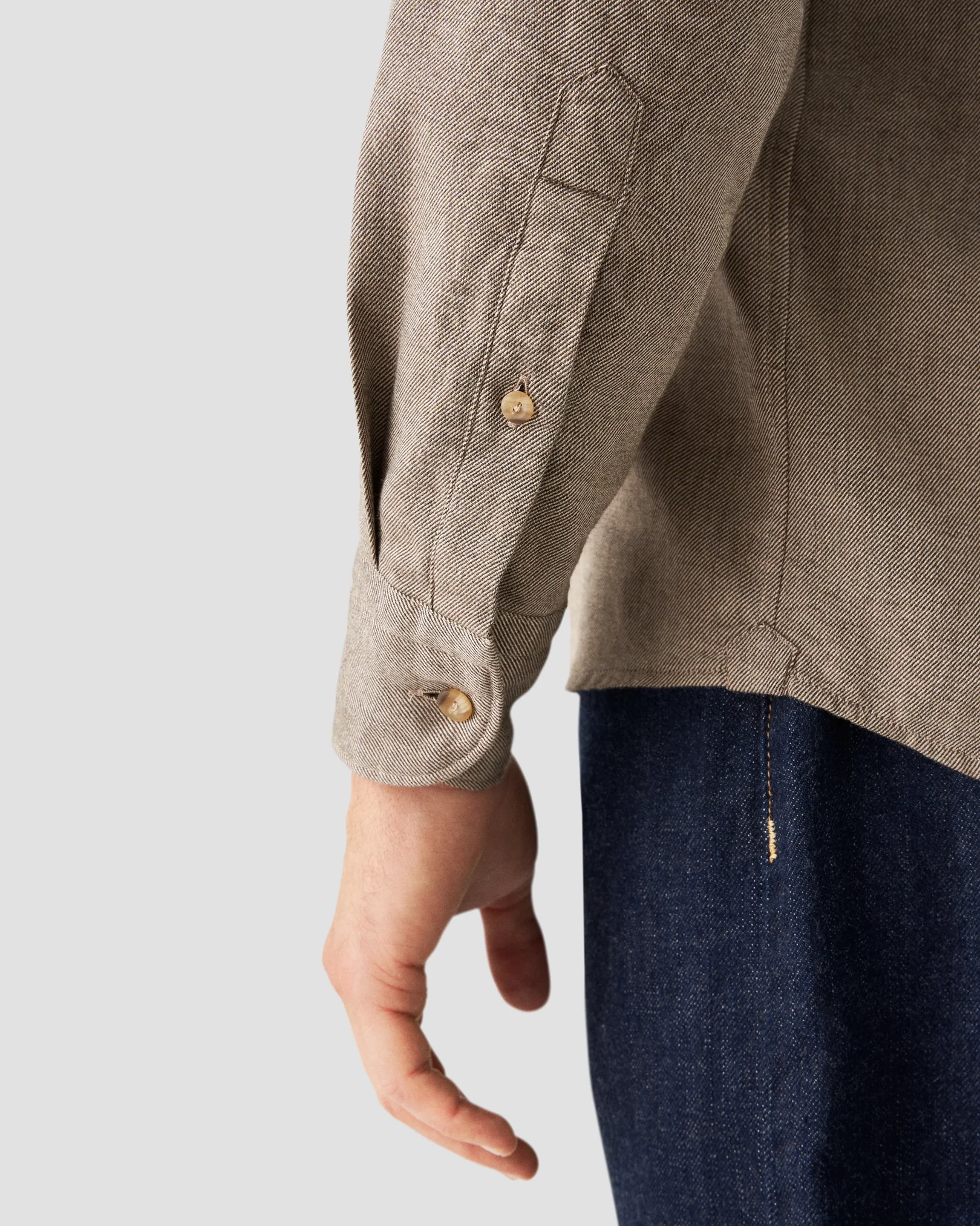 Eton - brown flannel twill