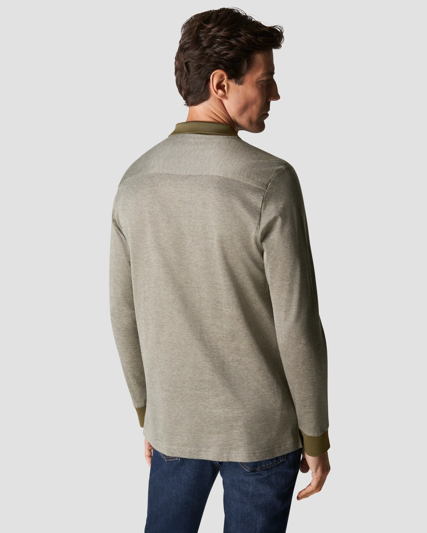 Eton - light green knit jaquard knitted