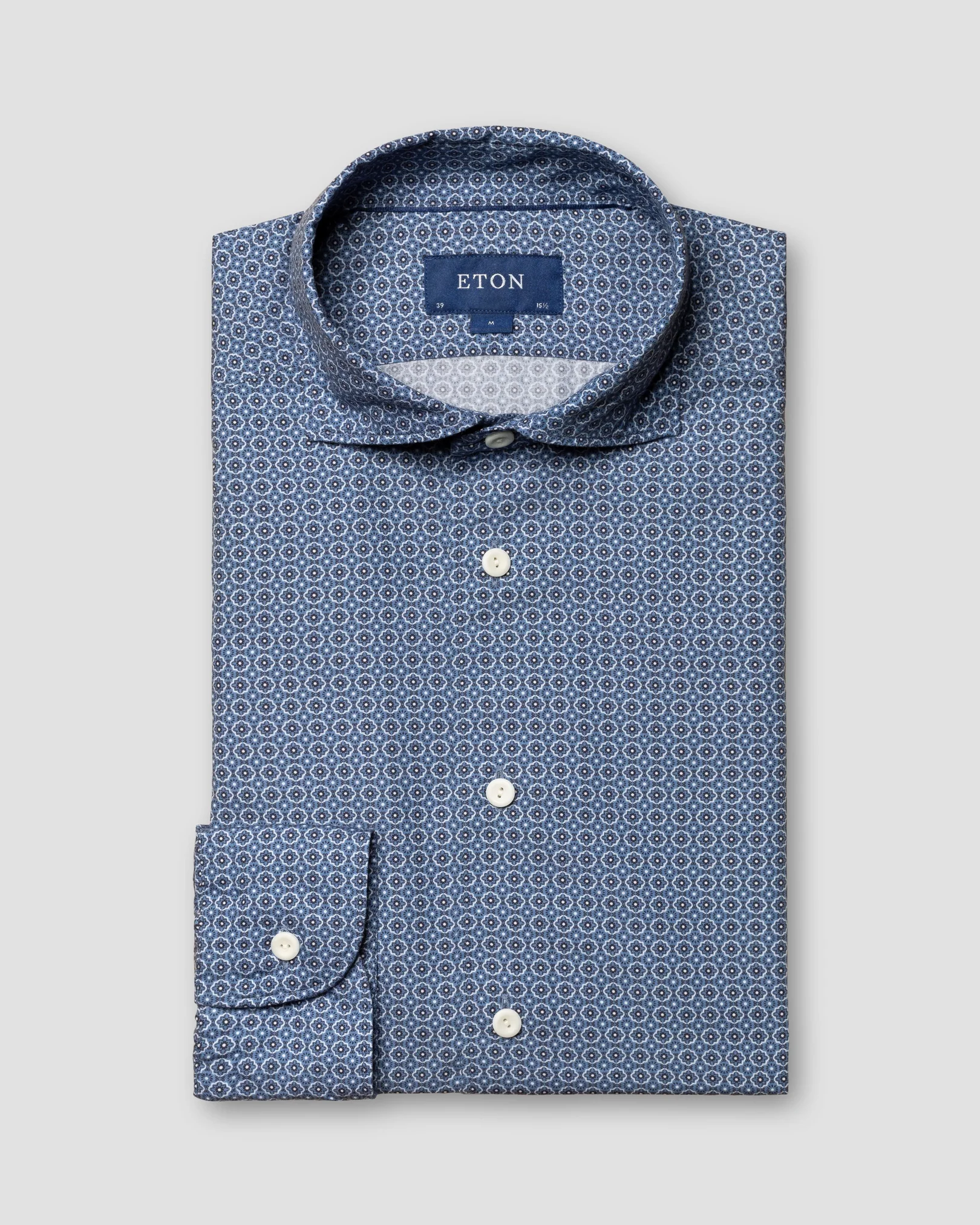 Eton - dark blue twill cotton tencel