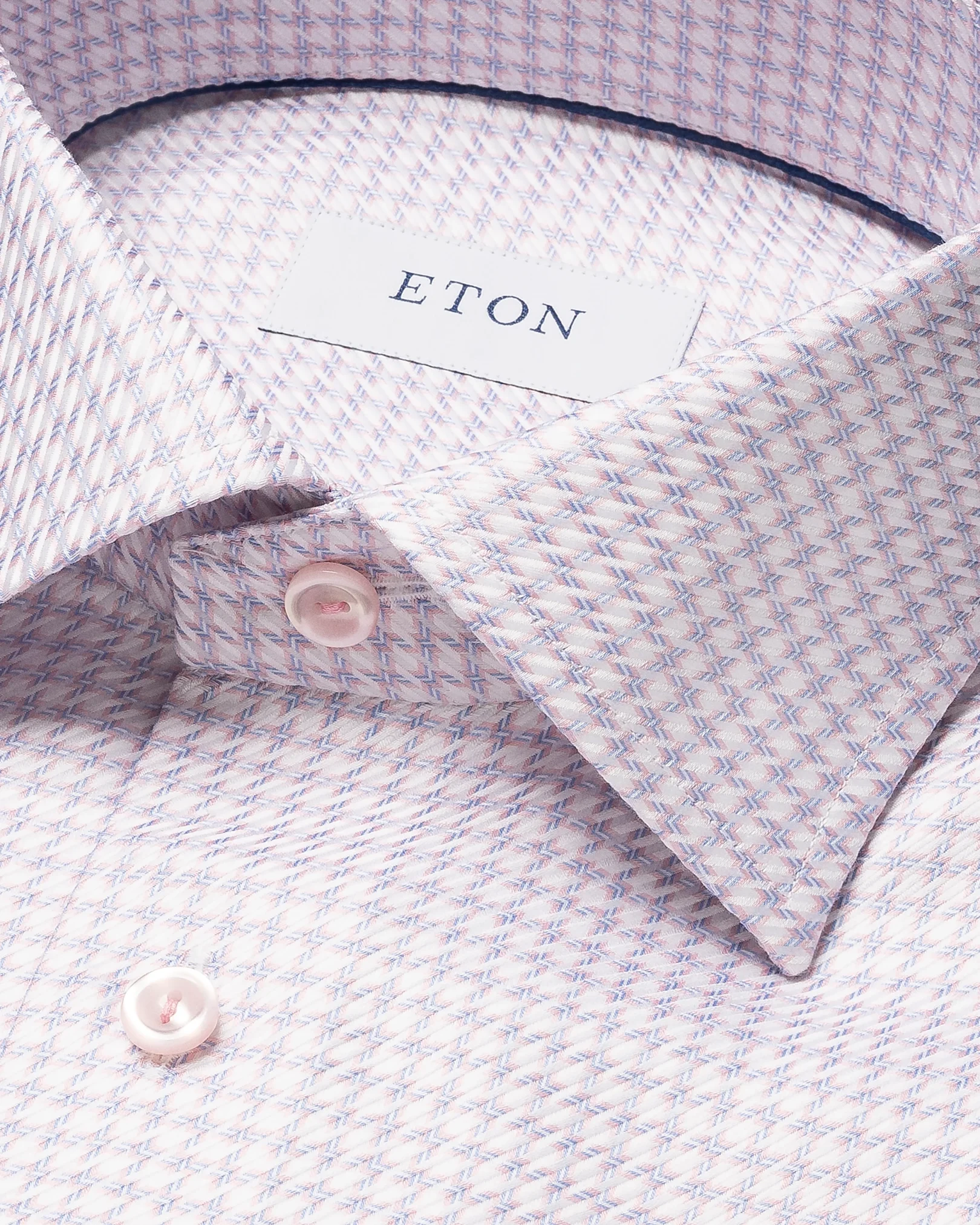 Eton - pink king twill cutaway