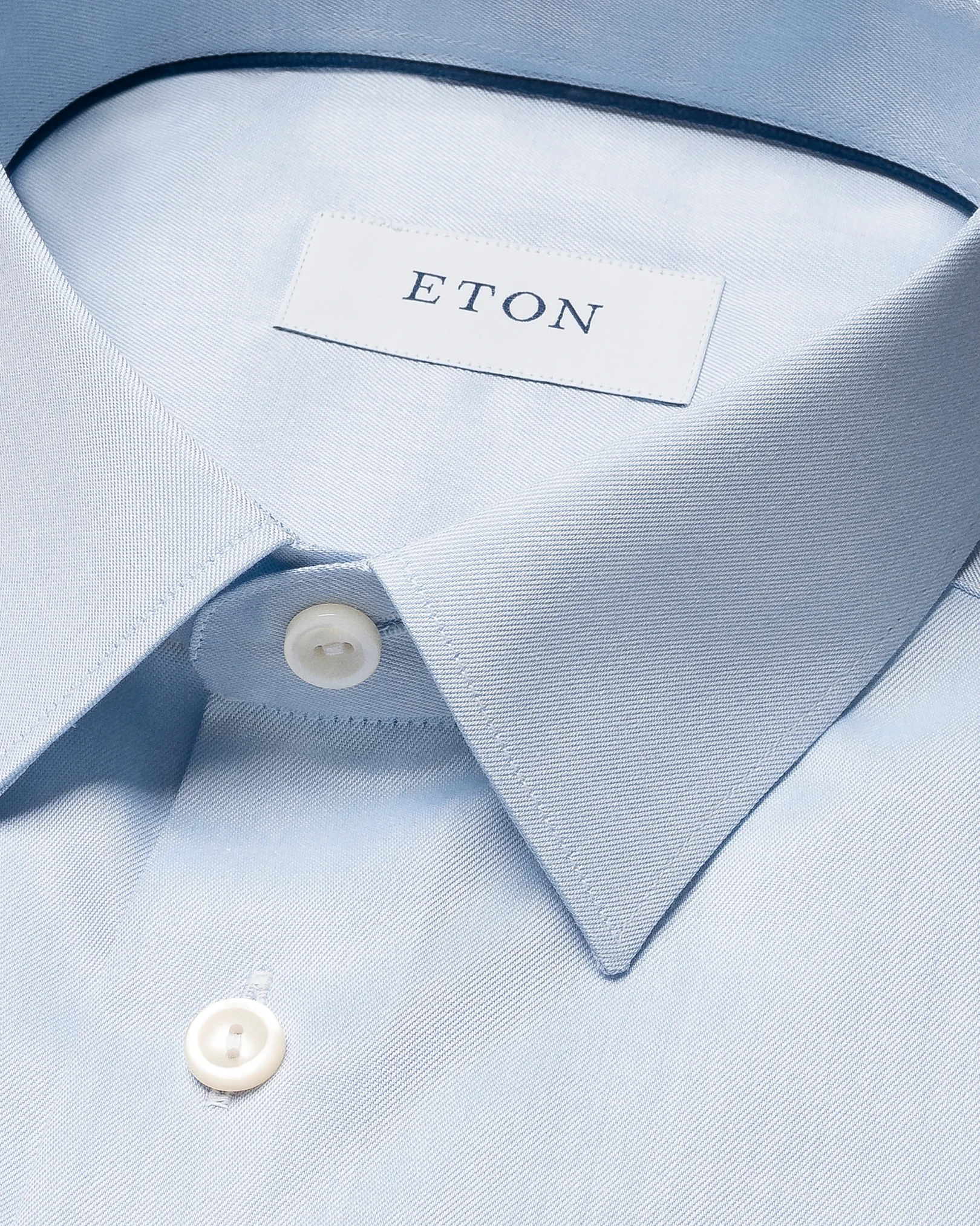 Eton - light blue signature twill shirt pointed