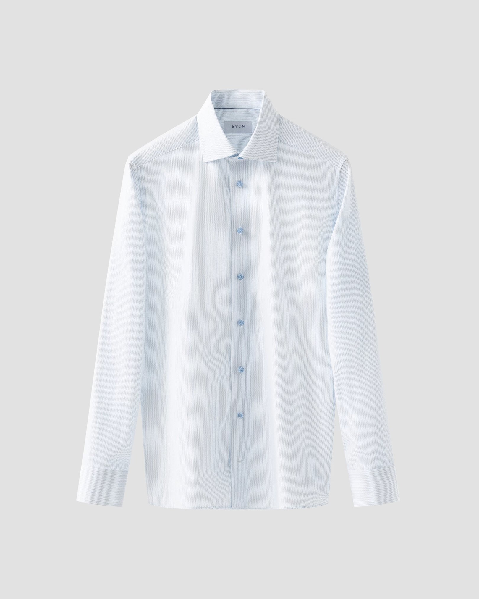 Eton - micro printed poplin shirt