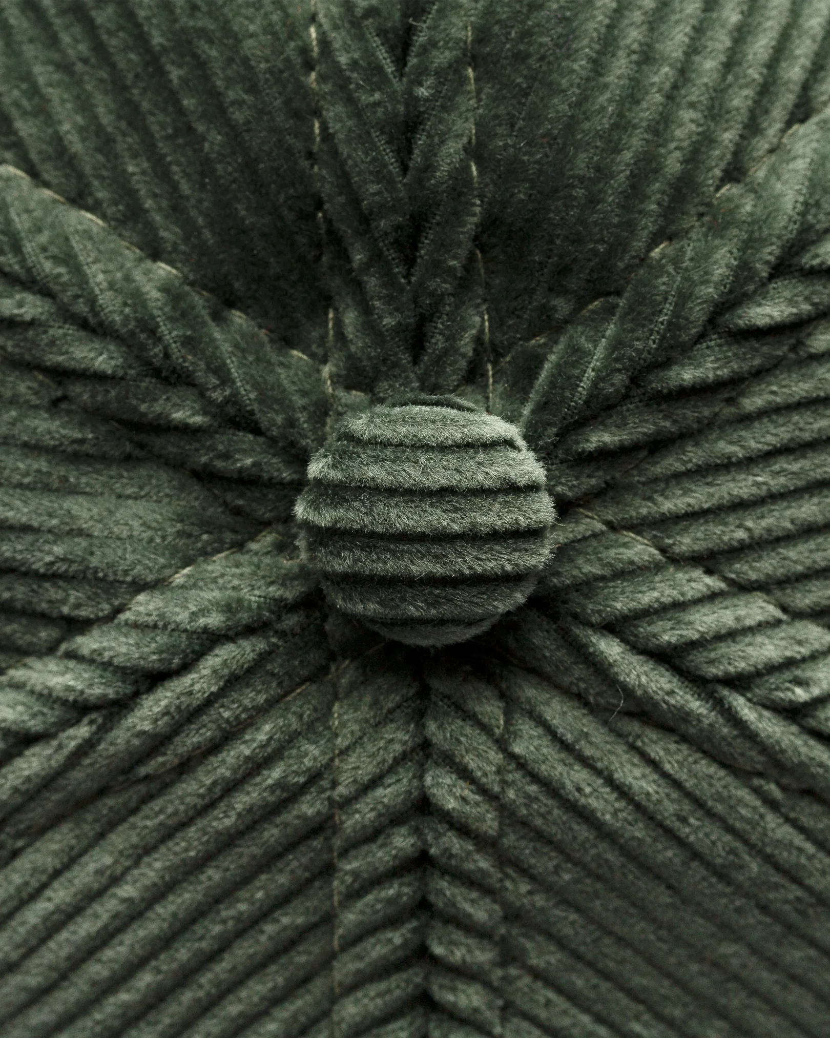 Eton - dark green corduroy baseball cap