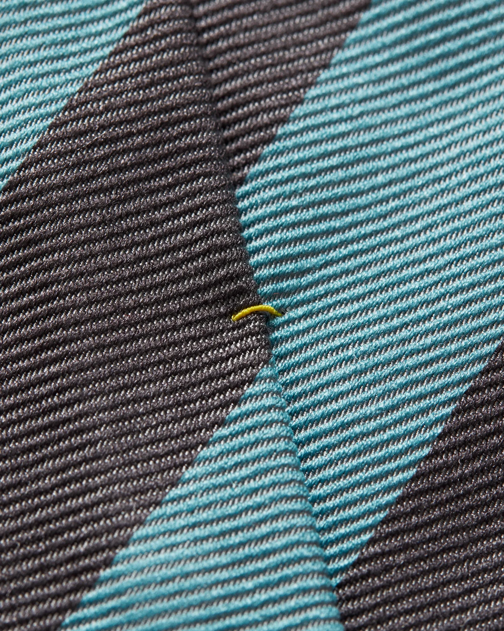 Eton - grey turquoise bold striped tie