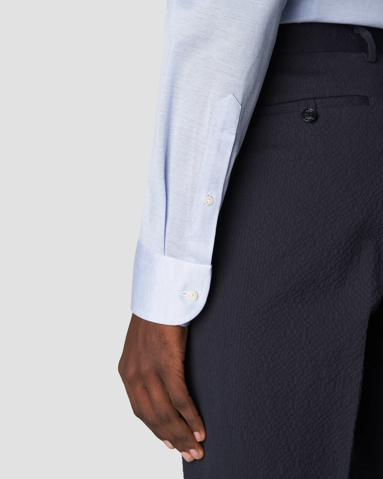 Eton - light blue oxford pique