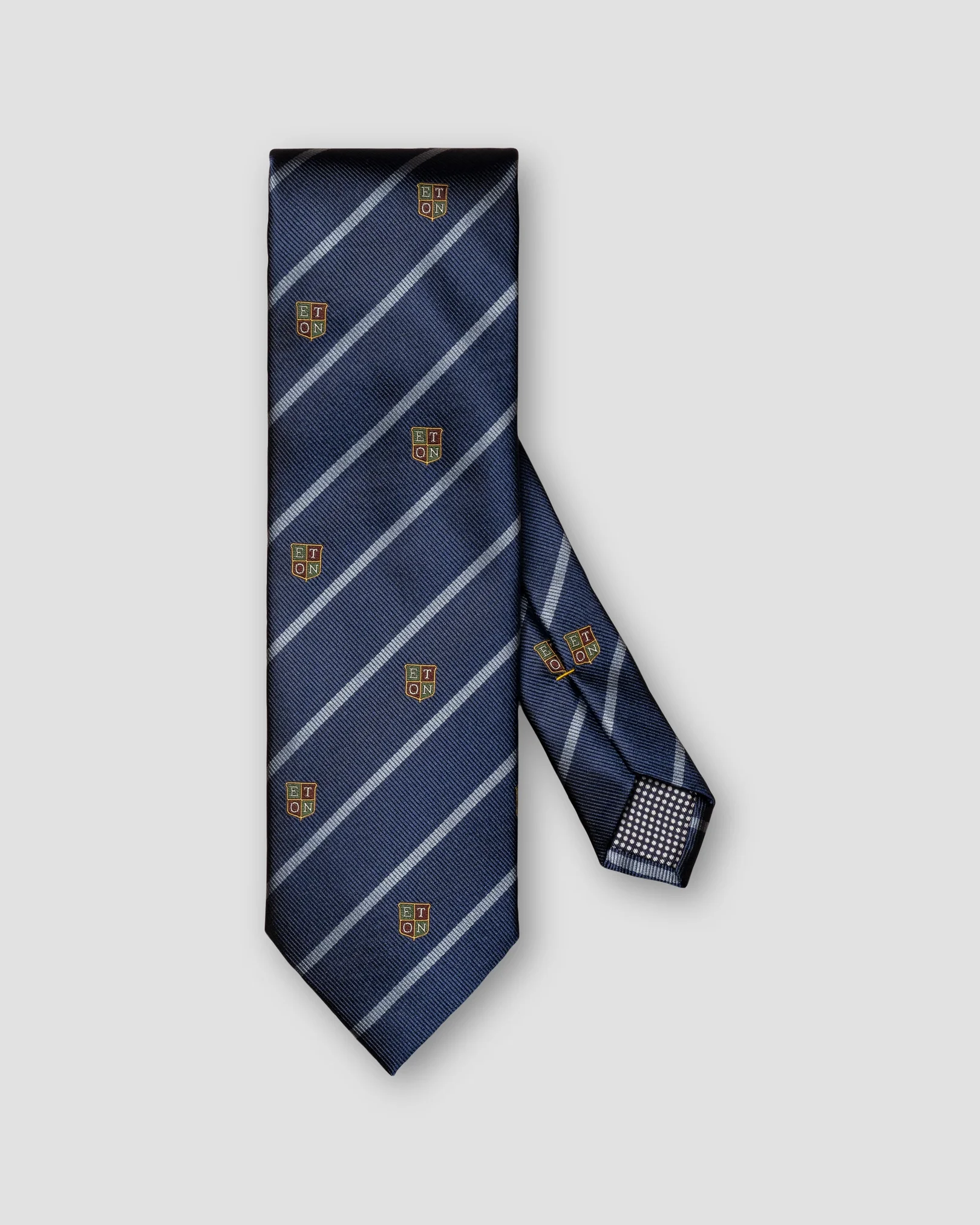 Eton - dark blue ivy tie