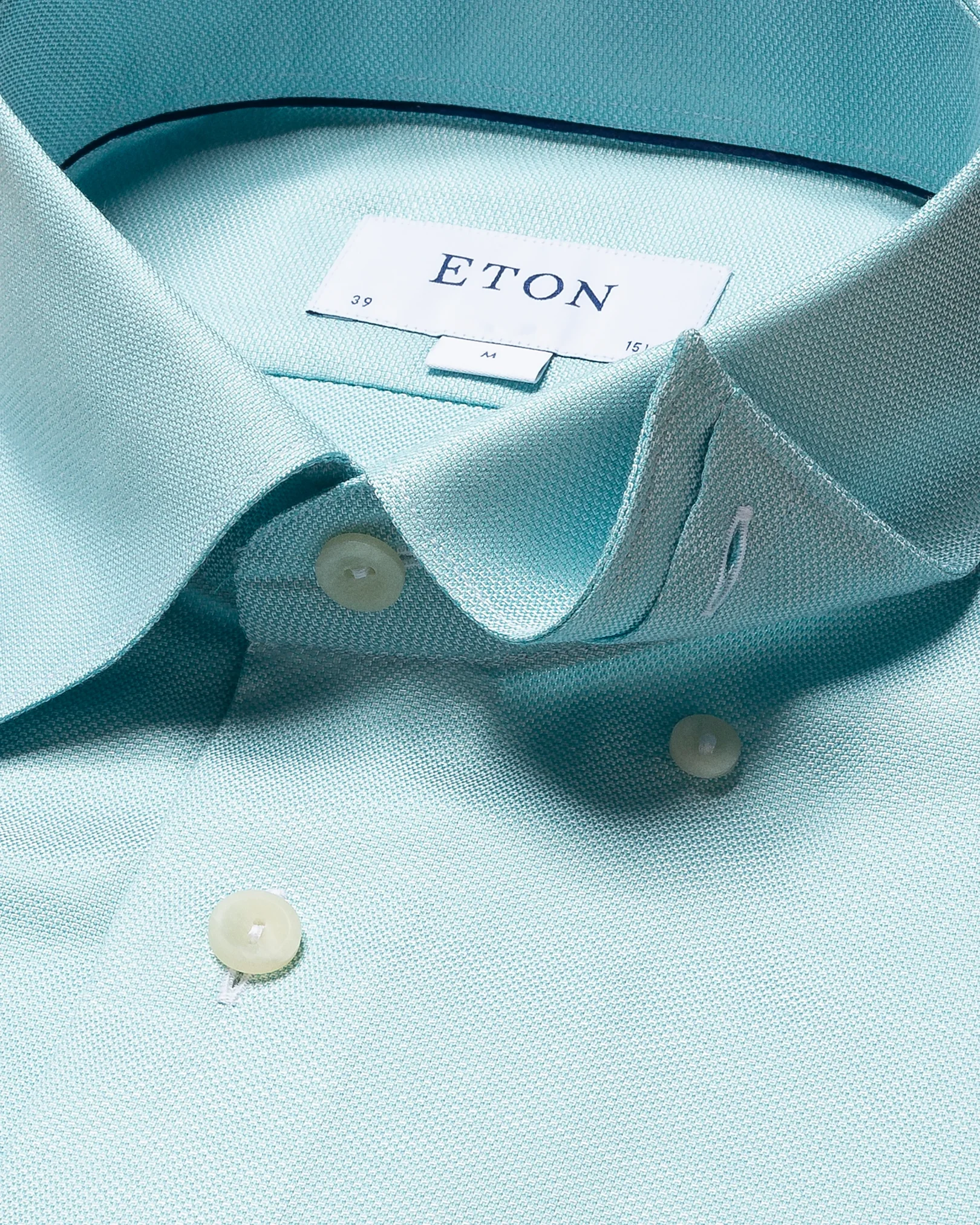 Eton - light green cotton lyocell stretch