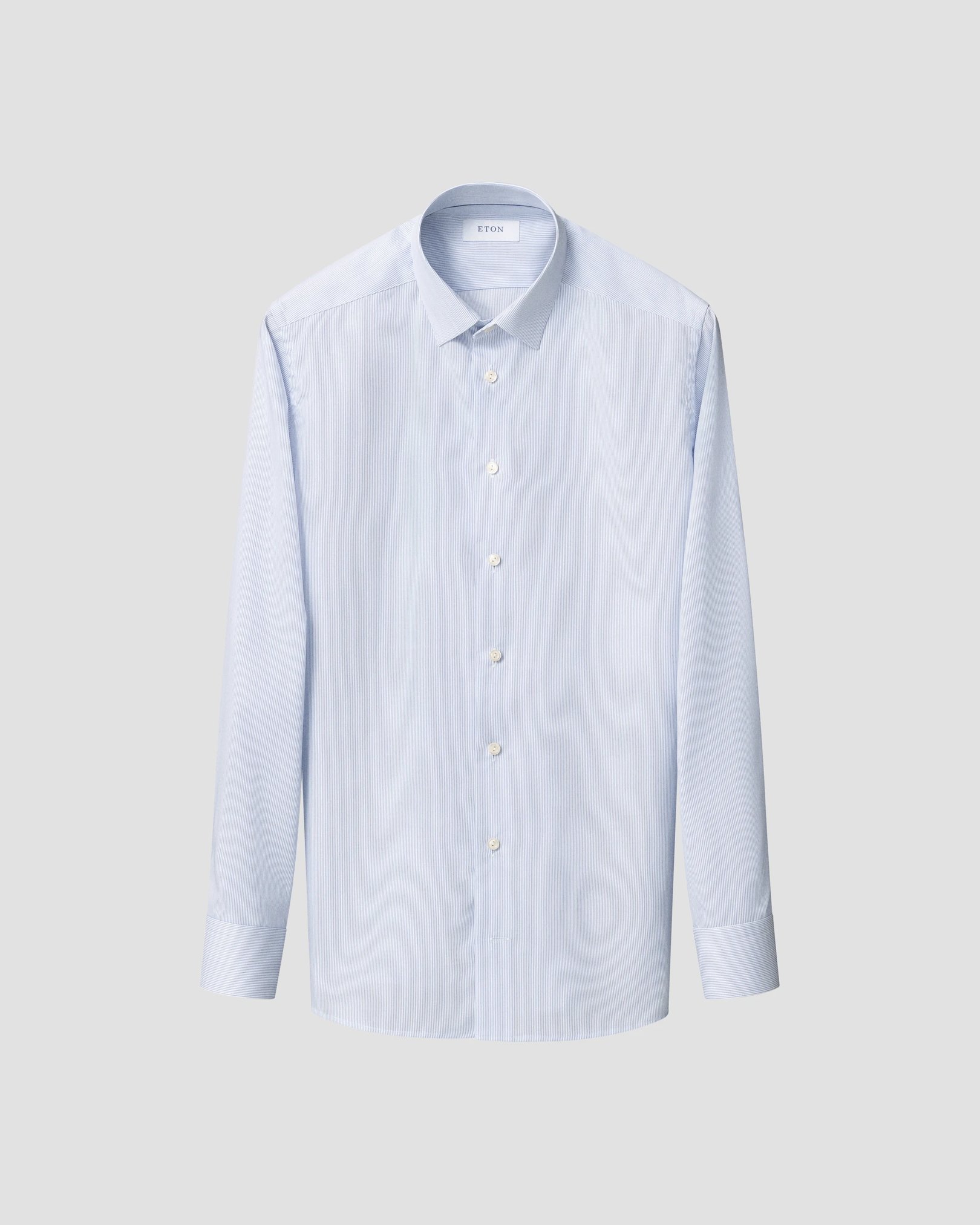 Eton - striped pointed collar shirt