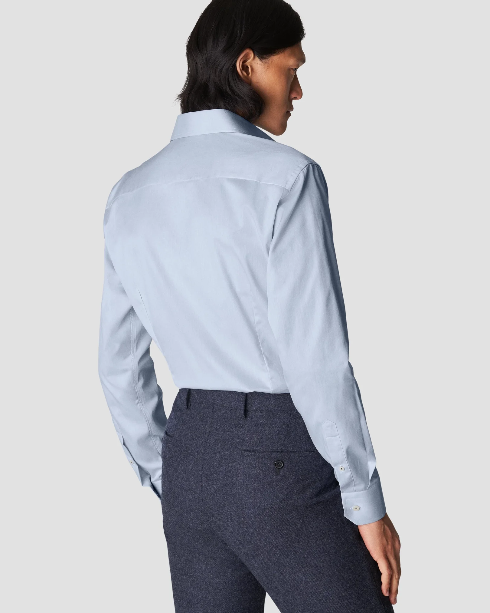 Eton - light blue signature twill special details