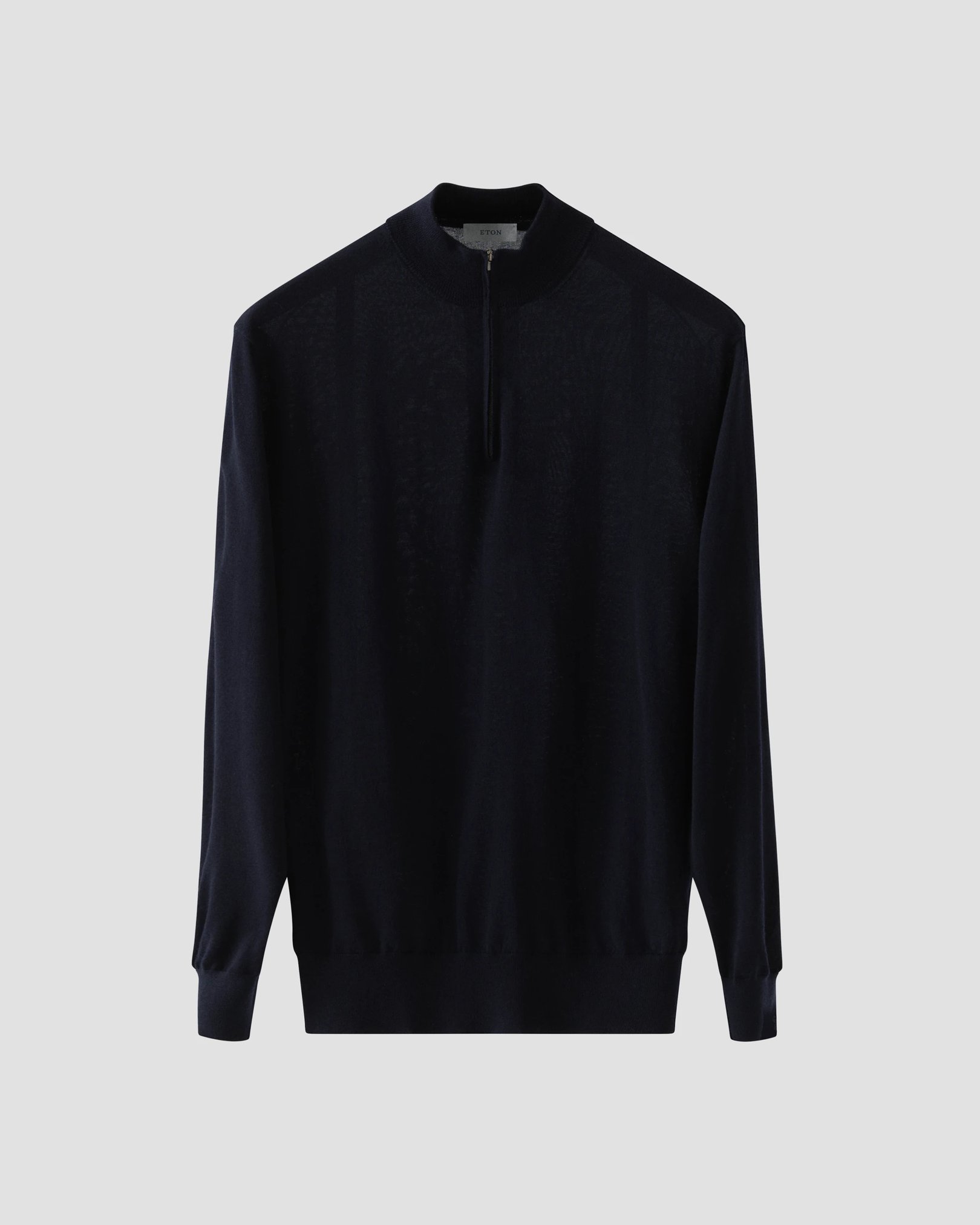 Eton - Fine Knit Half Zip Polo