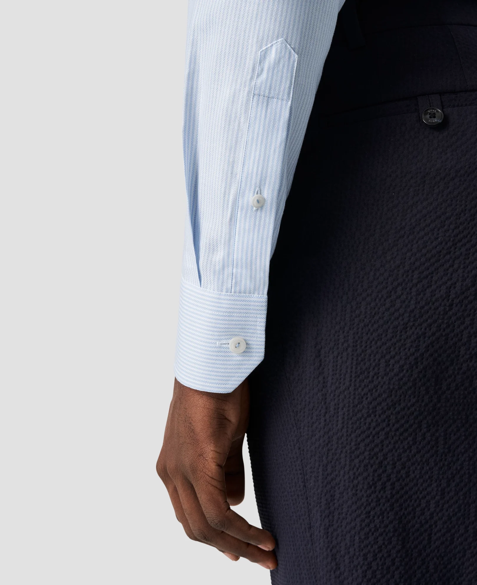 Eton - light blue high end lyocell shirt