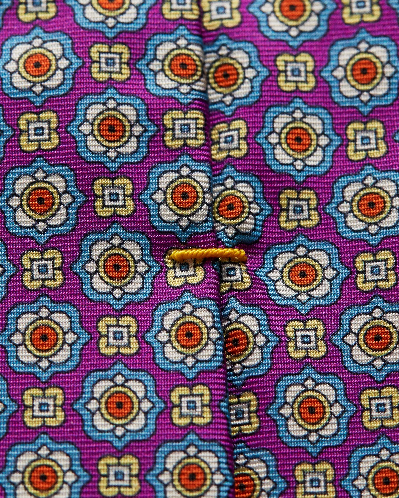 Eton - purple geometric dotted tie