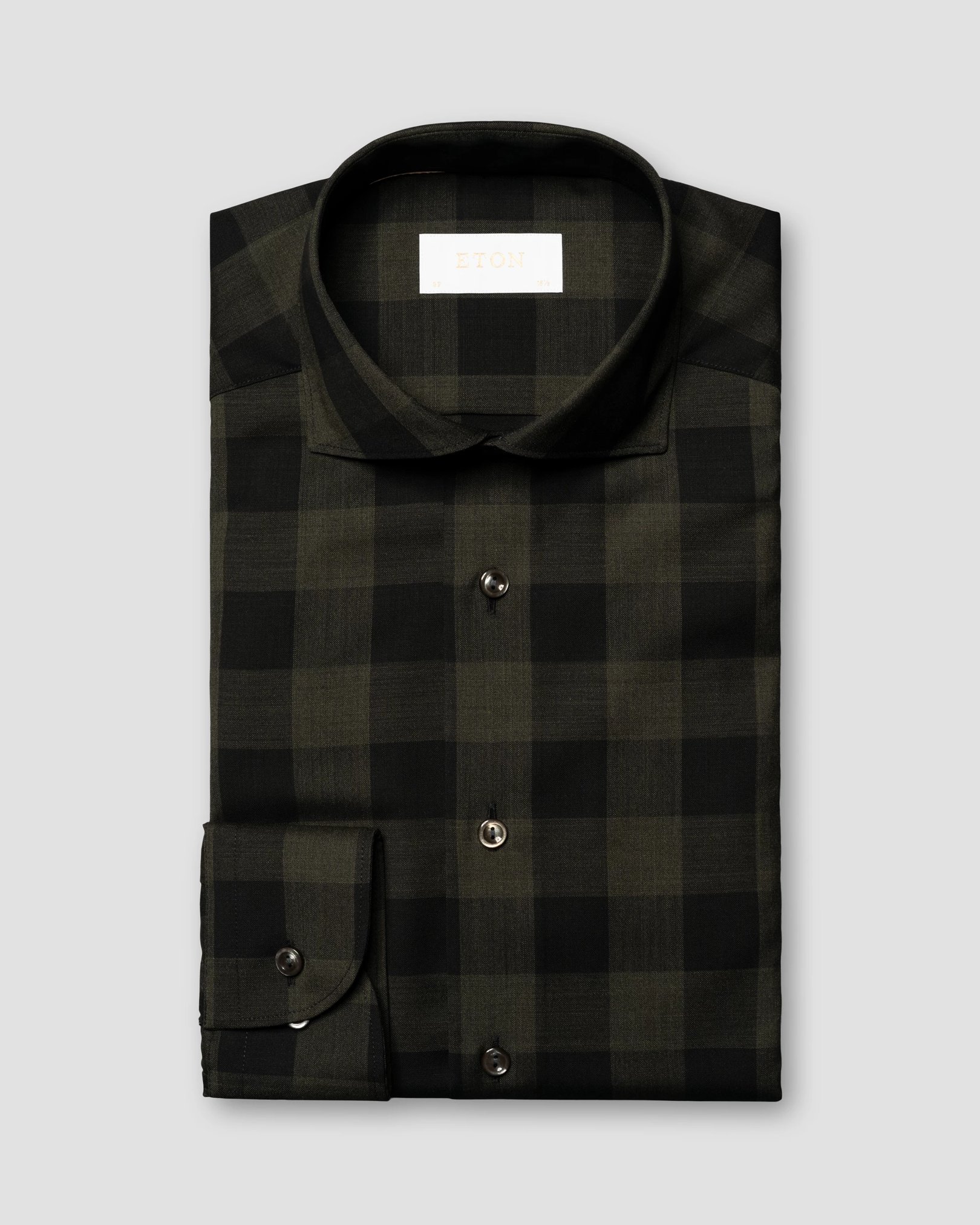 Eton - Bold Check Merino Wool Shirt