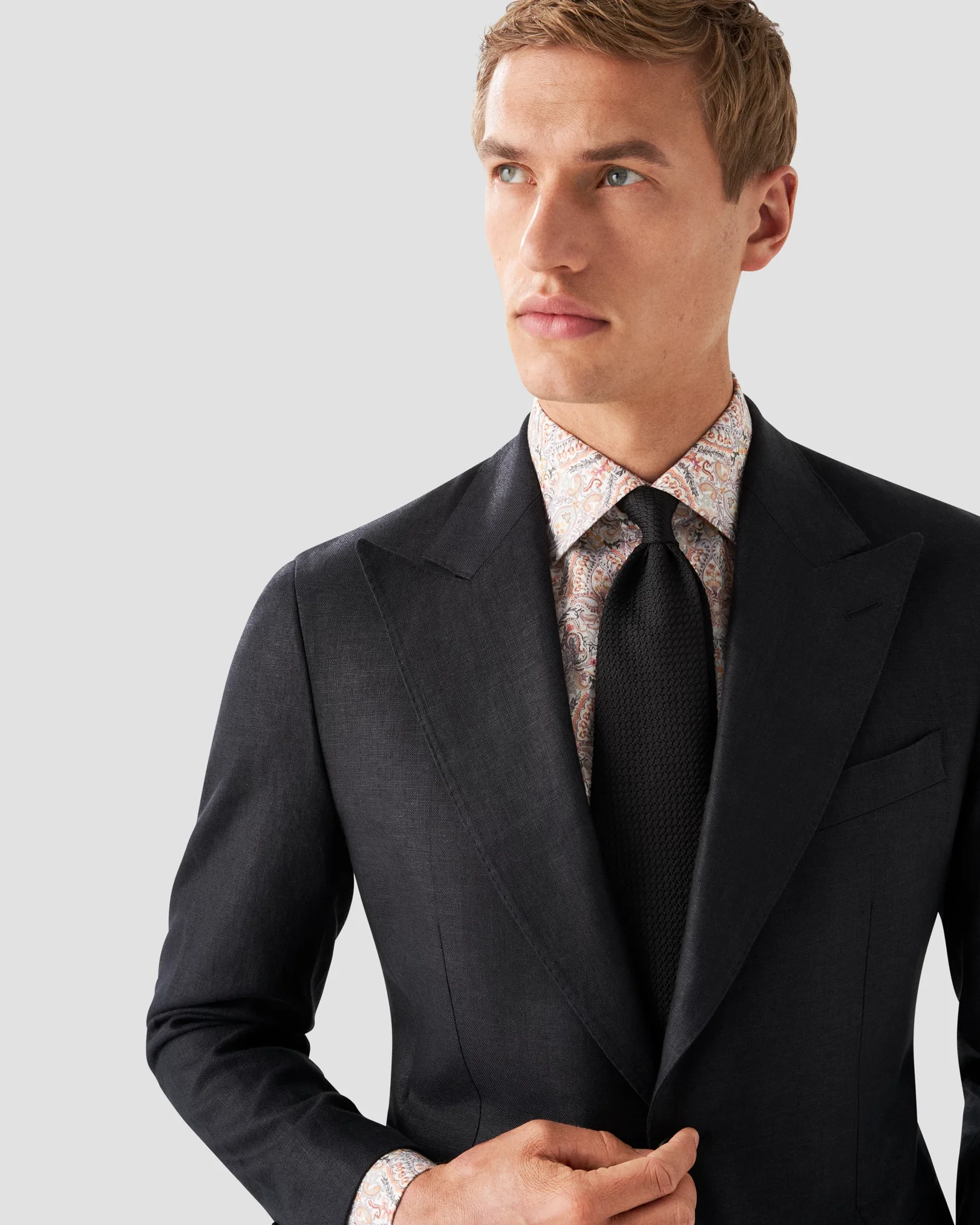 Eton - red cottontencel shirt