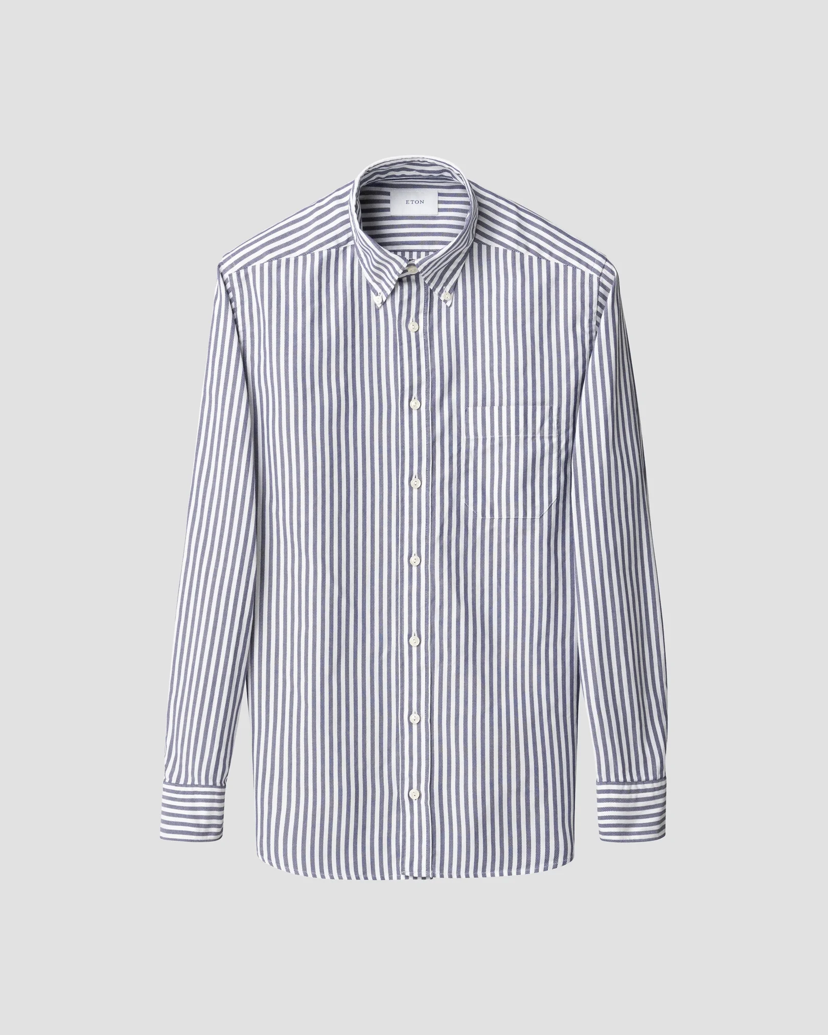 Eton - Gestreiftes Royal Oxford Hemd