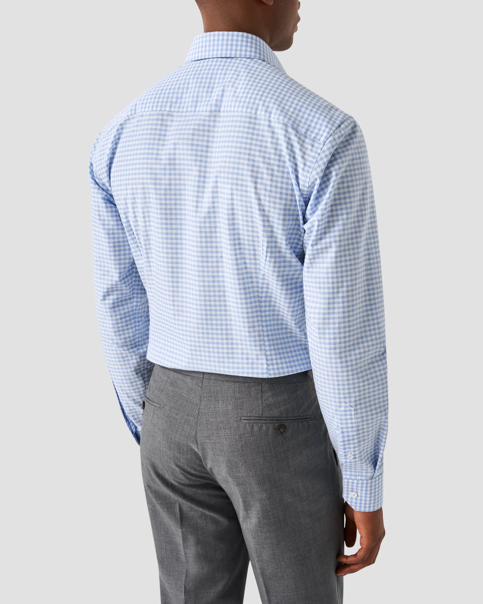 Eton - checked elevated pique