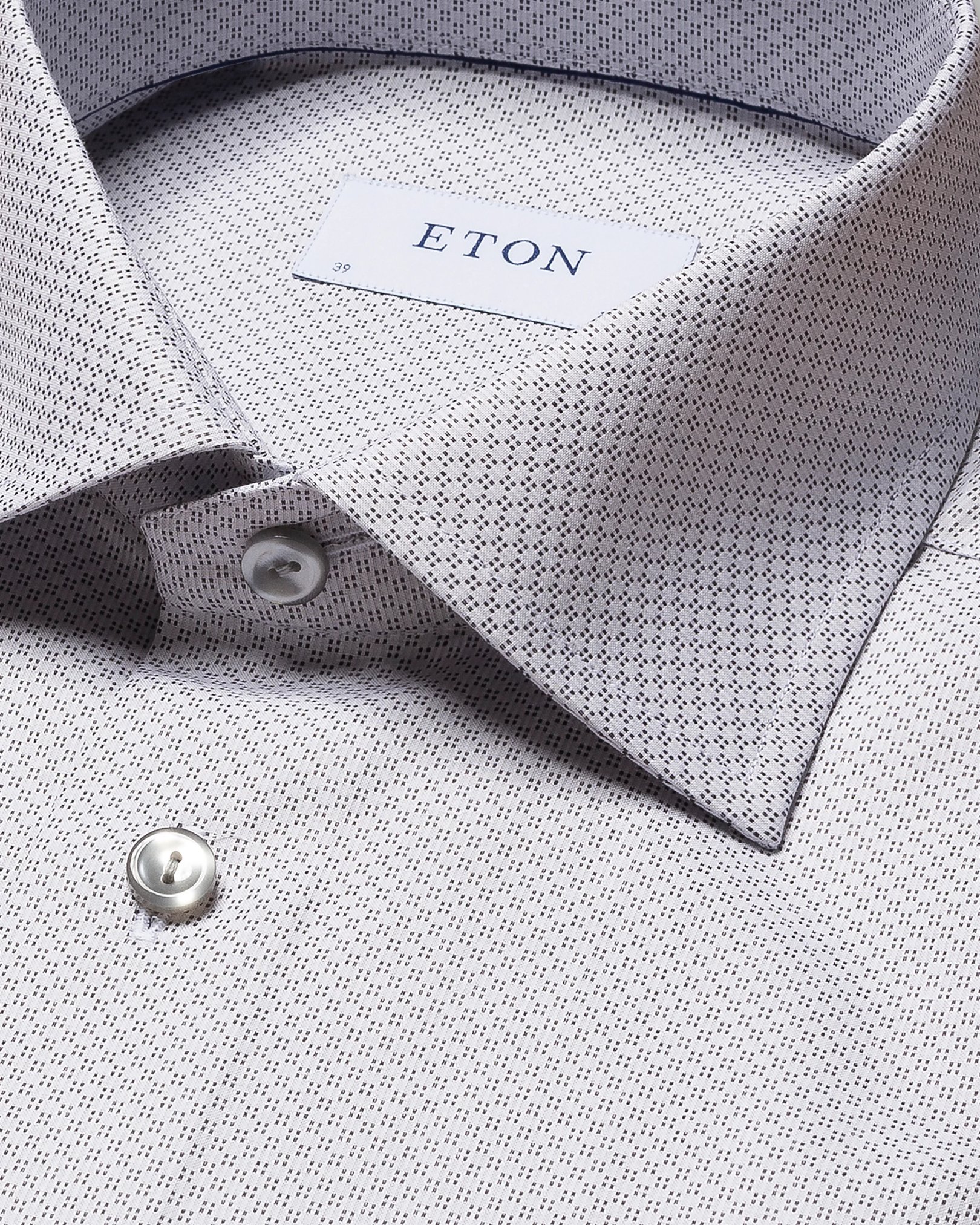 Eton - dark grey brocade