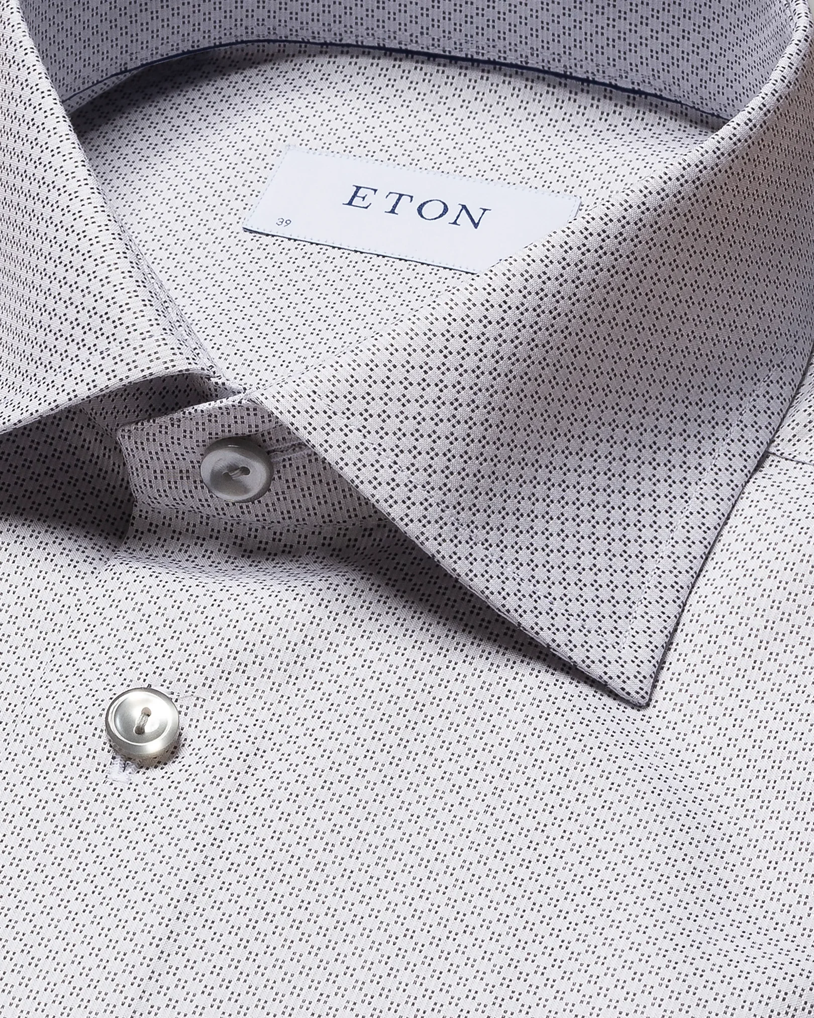 Eton - dark grey brocade