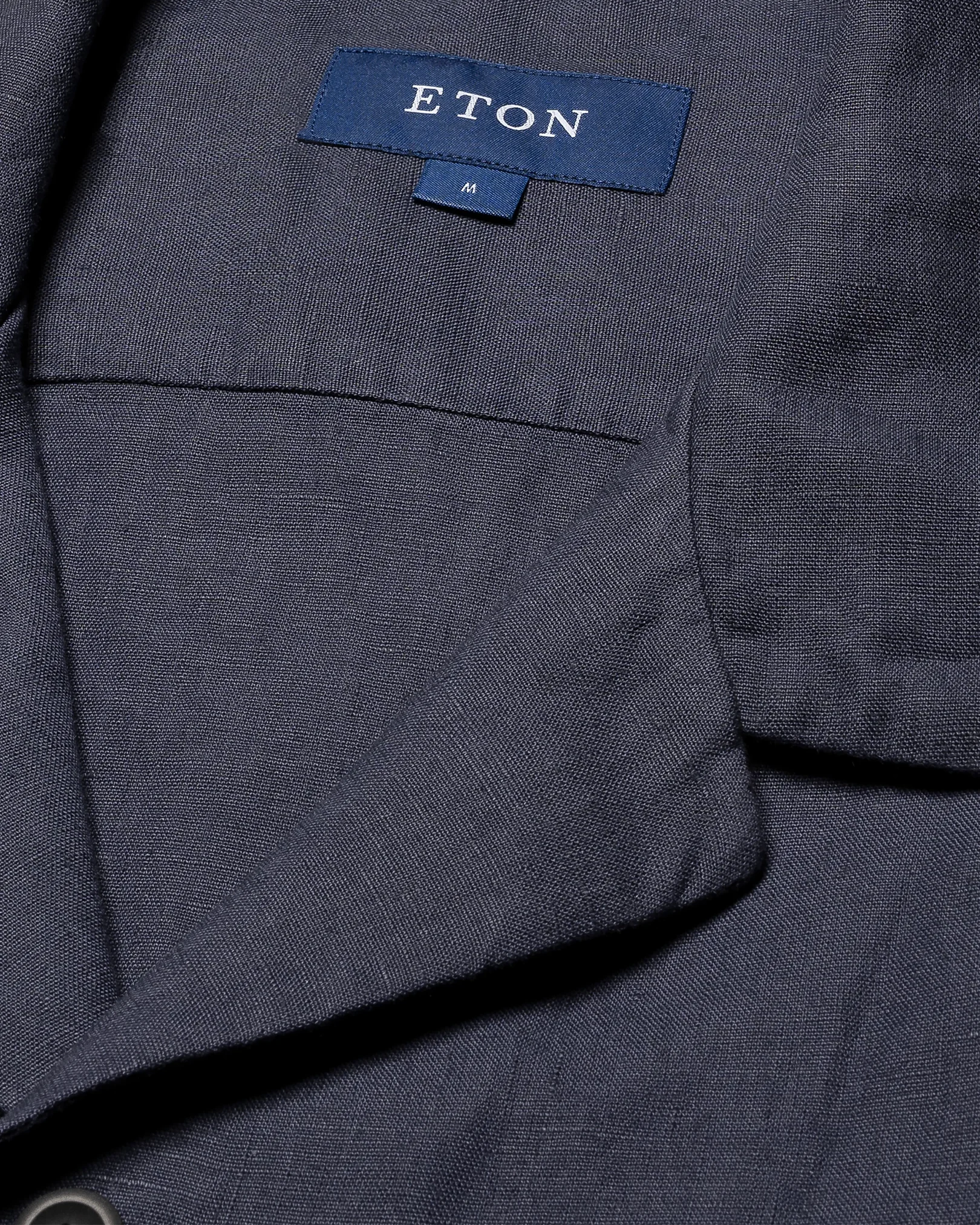 Eton - navy blue linen resort shirt