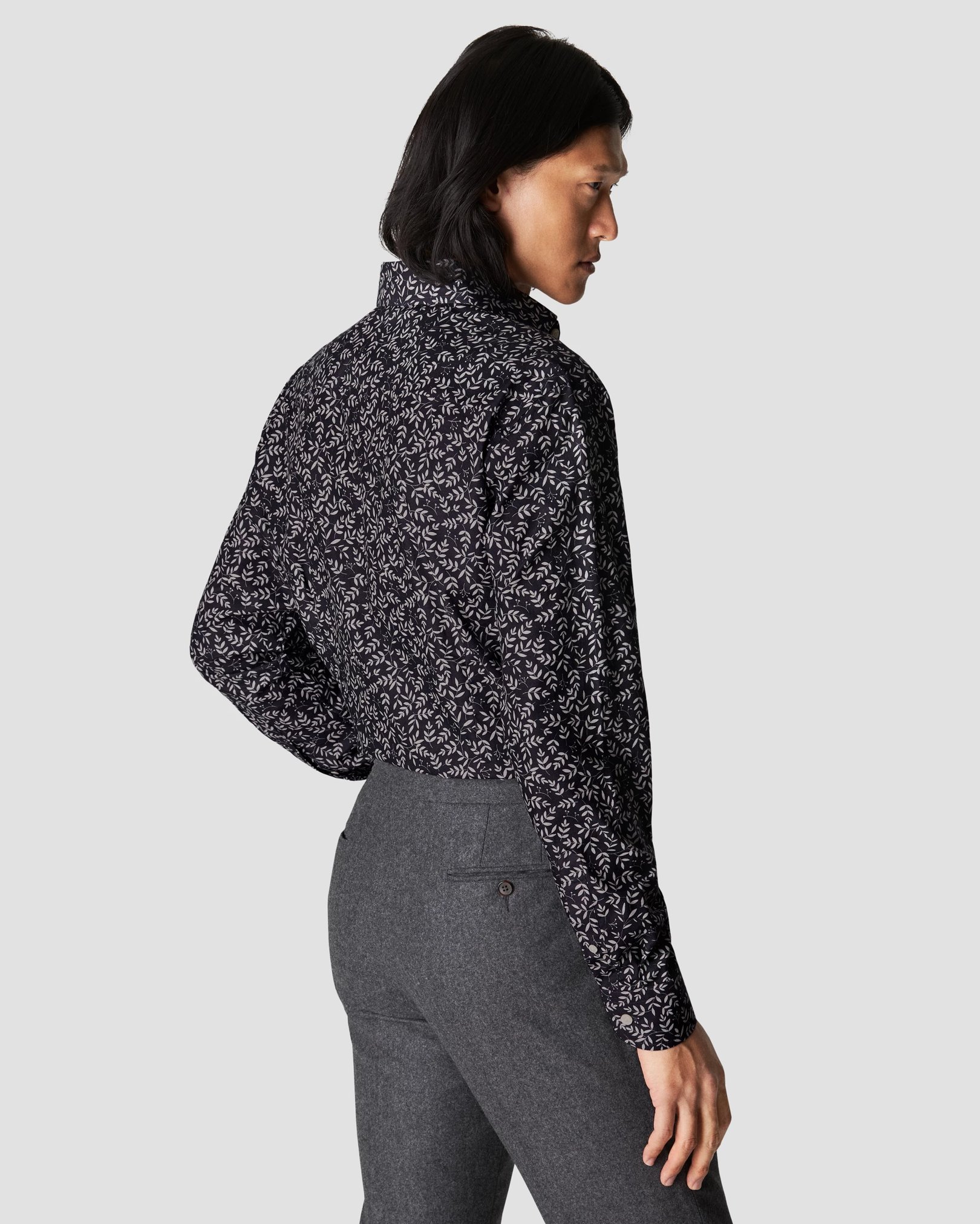 Eton - dark blue fine twill widespread