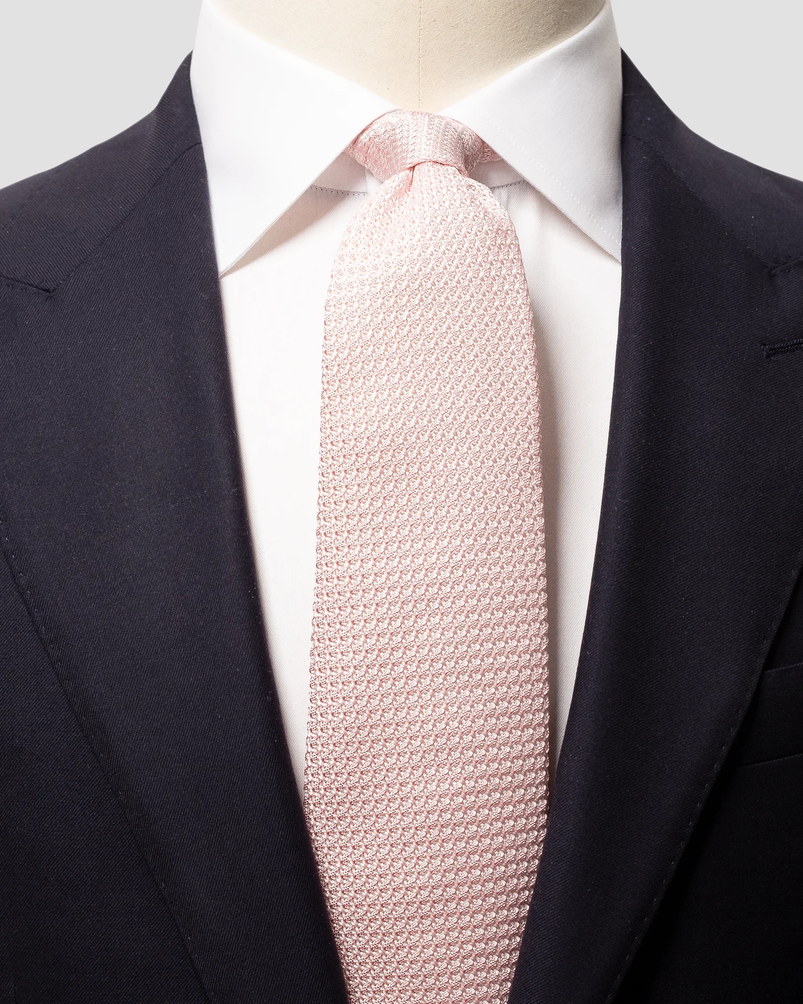 Eton - sorbet pink hand made grenadine tie