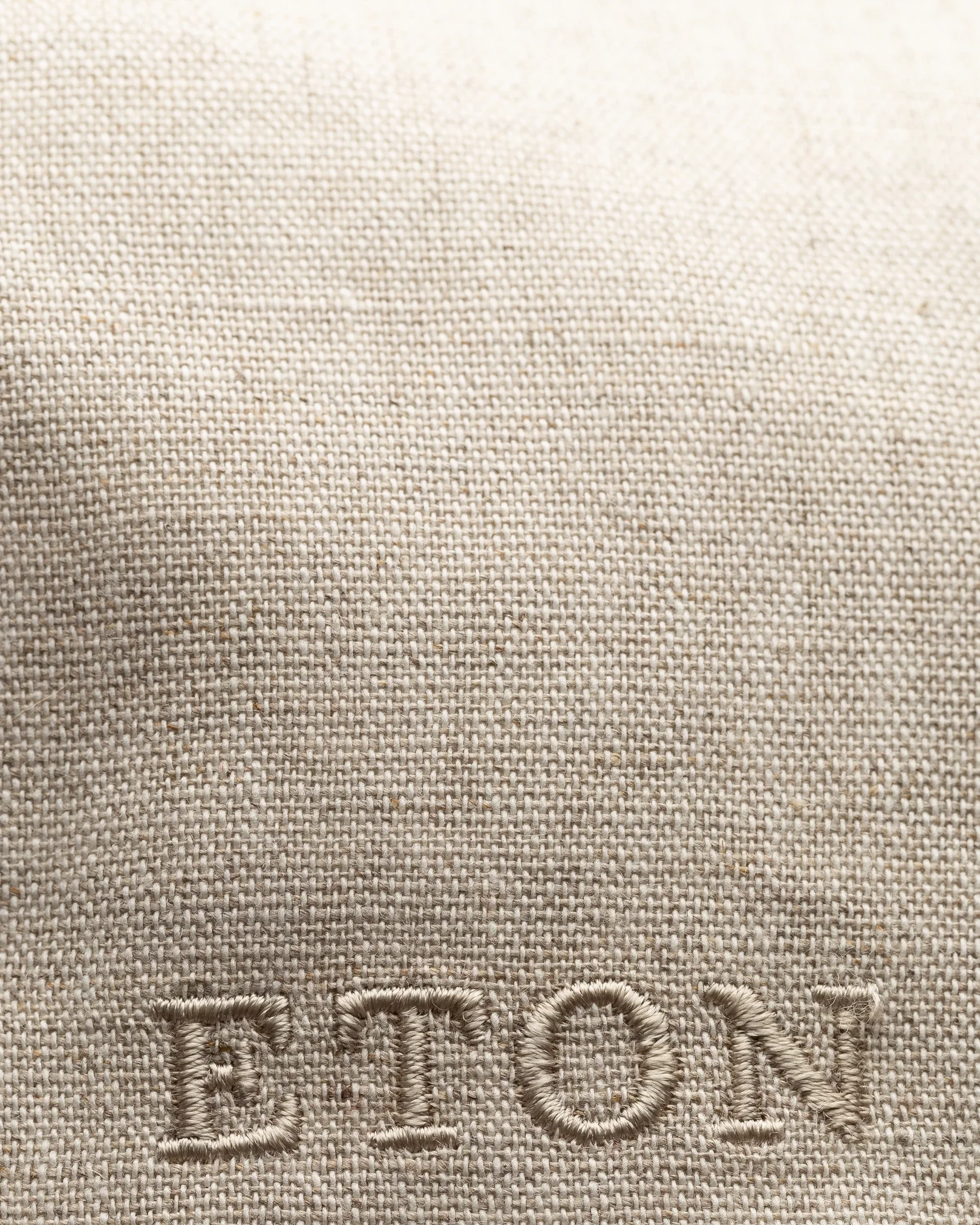 Eton - brown linen cotton baseball cap