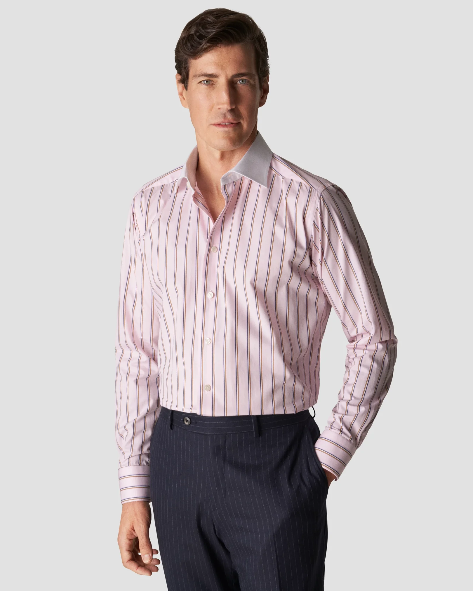 Eton - pink fine twill