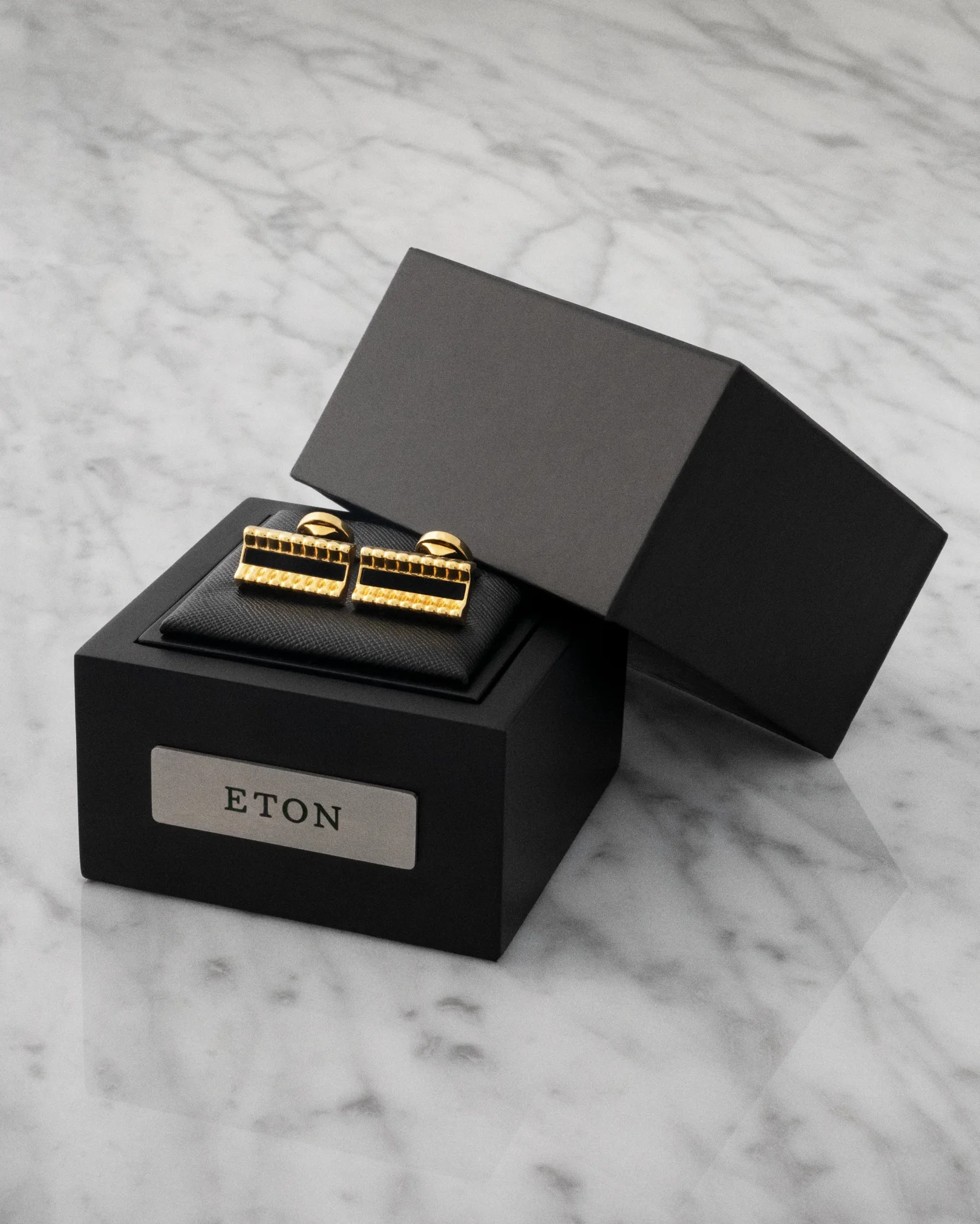 Eton - Art Deco Manschettenknöpfe mit Vergoldung