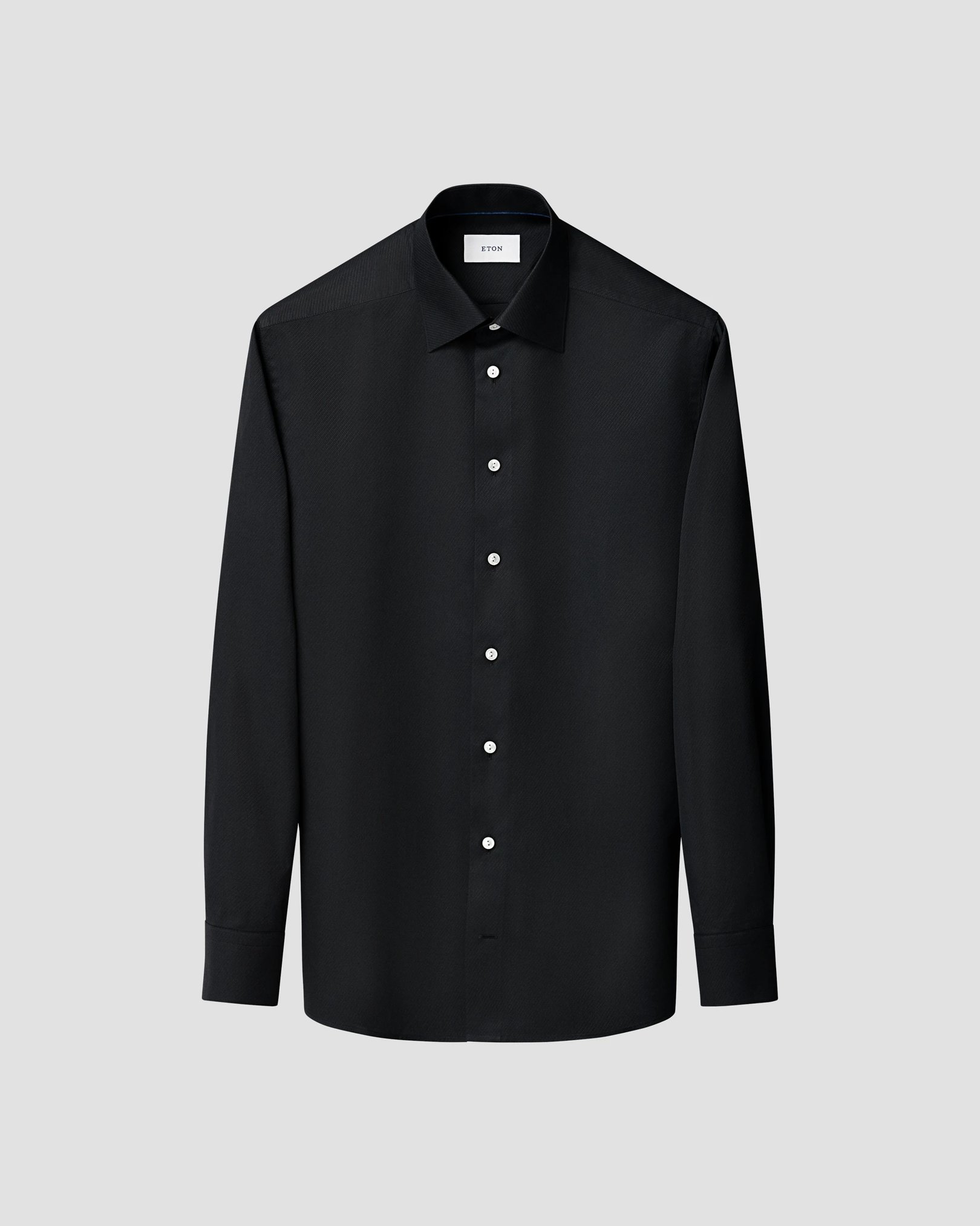 Eton - moderate cut away black twill