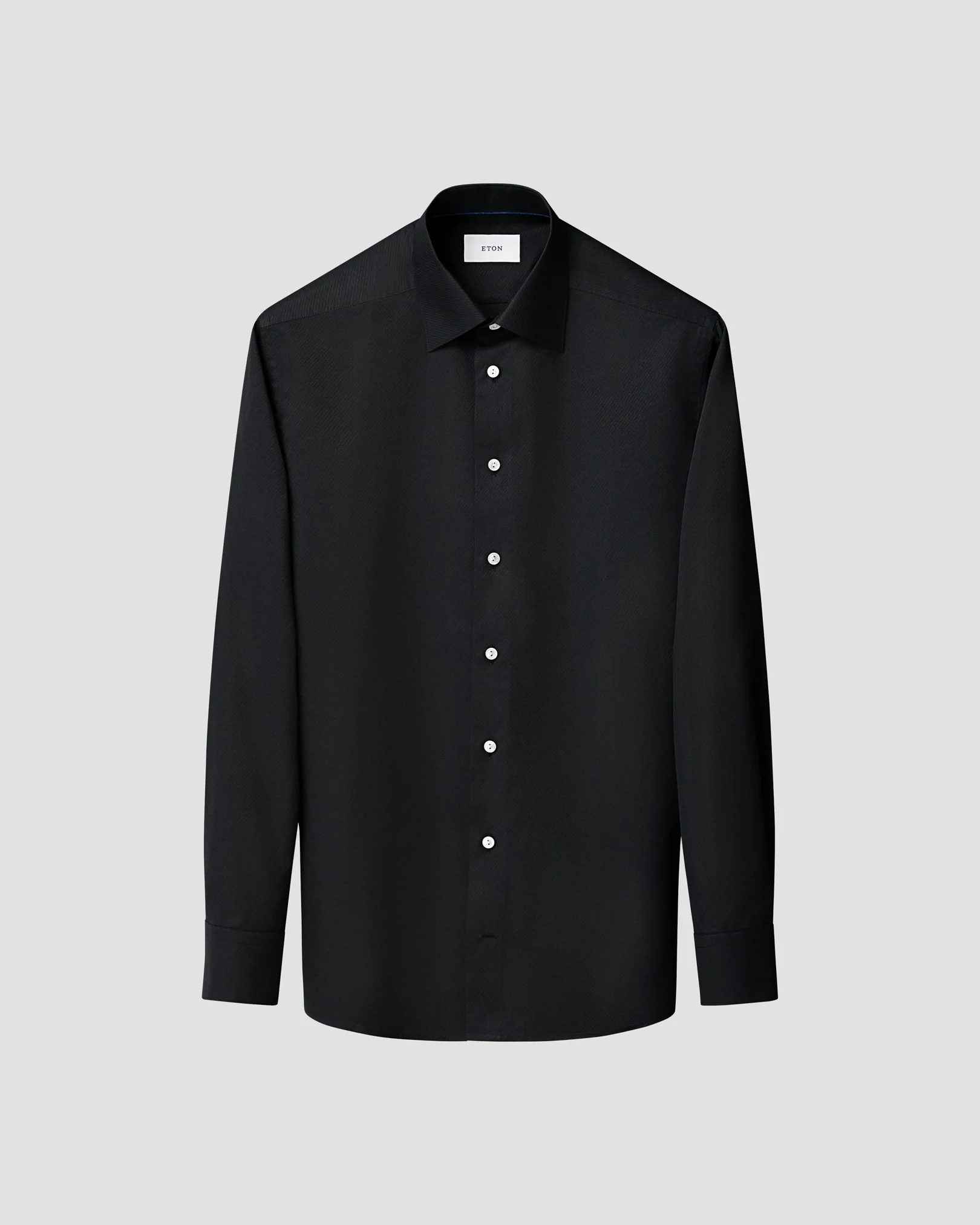 Eton - moderate cut away black twill