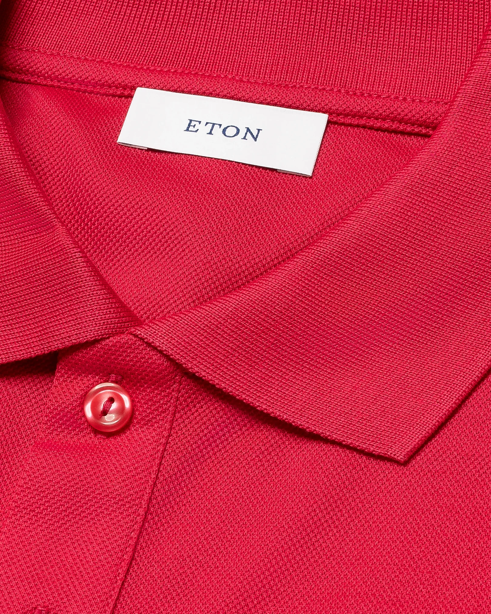 Eton - red filo di scozia solid pique