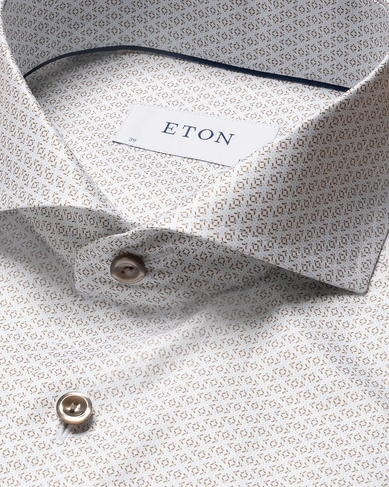 Eton - beige signature twill cutaway