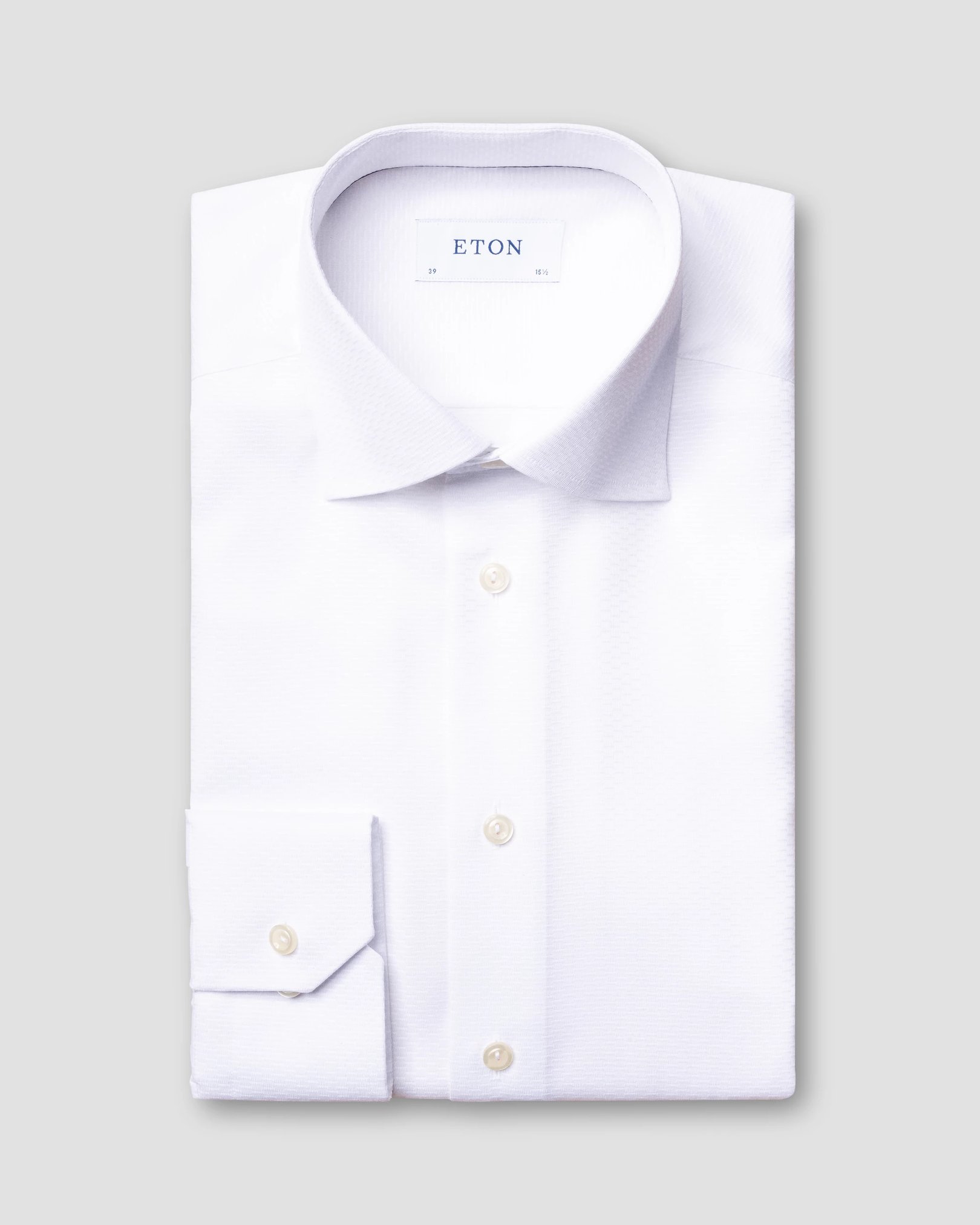 Eton - white twill cut away ss