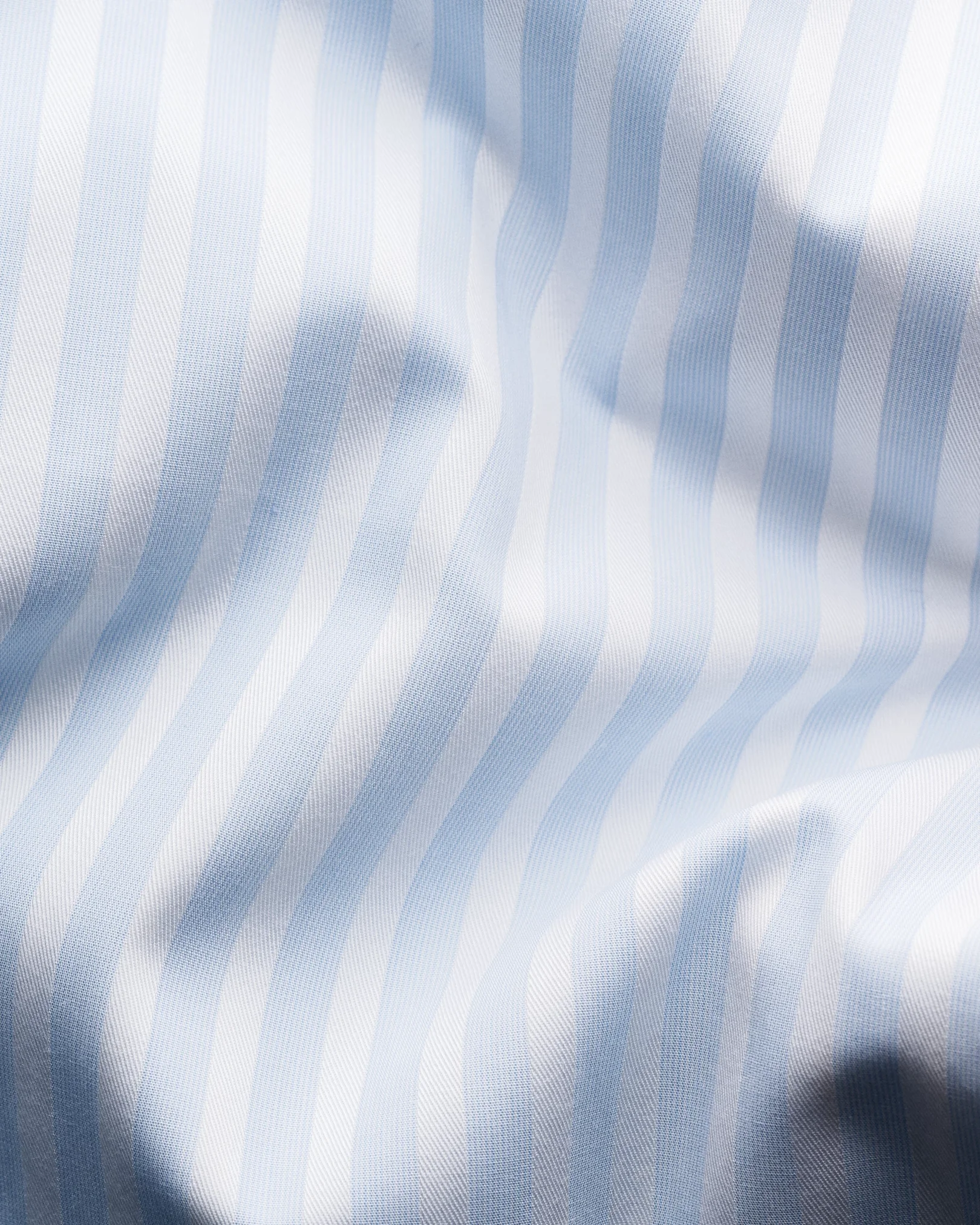 Eton - light blue bengal striped elevated pique shirt