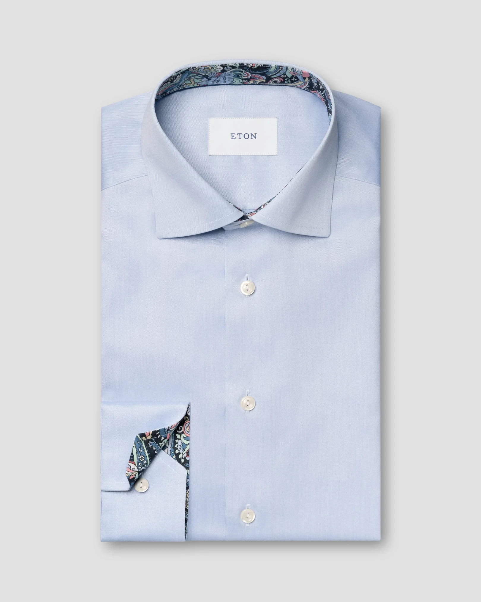 Eton - Signature Twill Hemd mit Paisley-Effekt