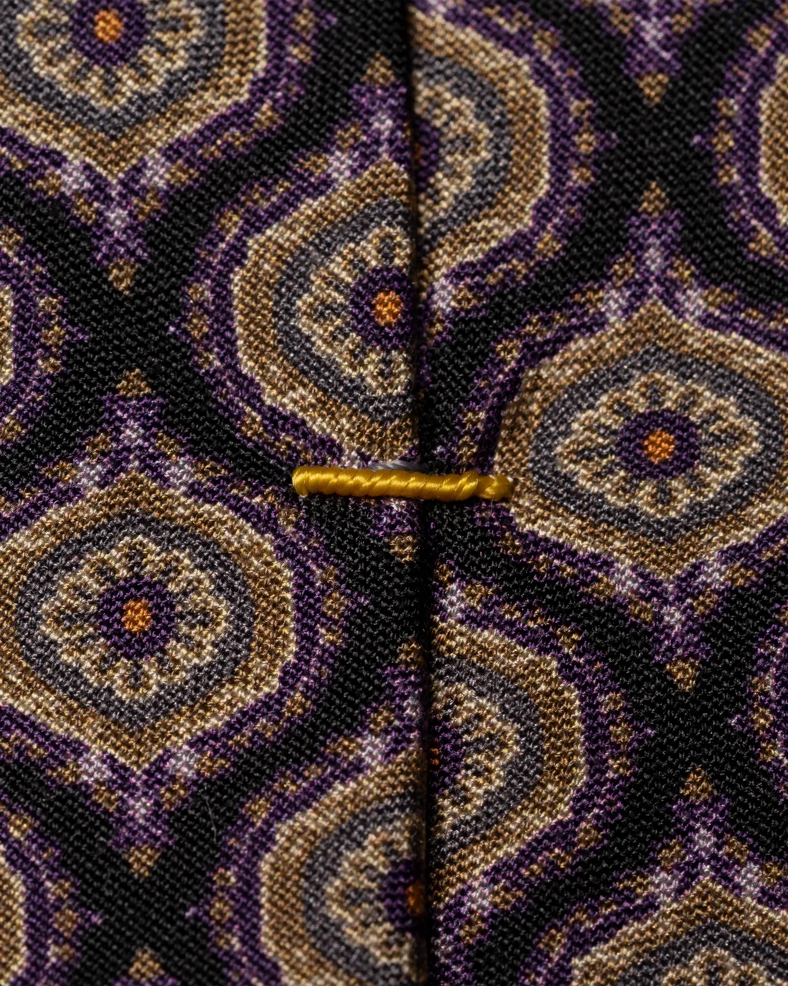 Eton - dark purple fuji silk tie
