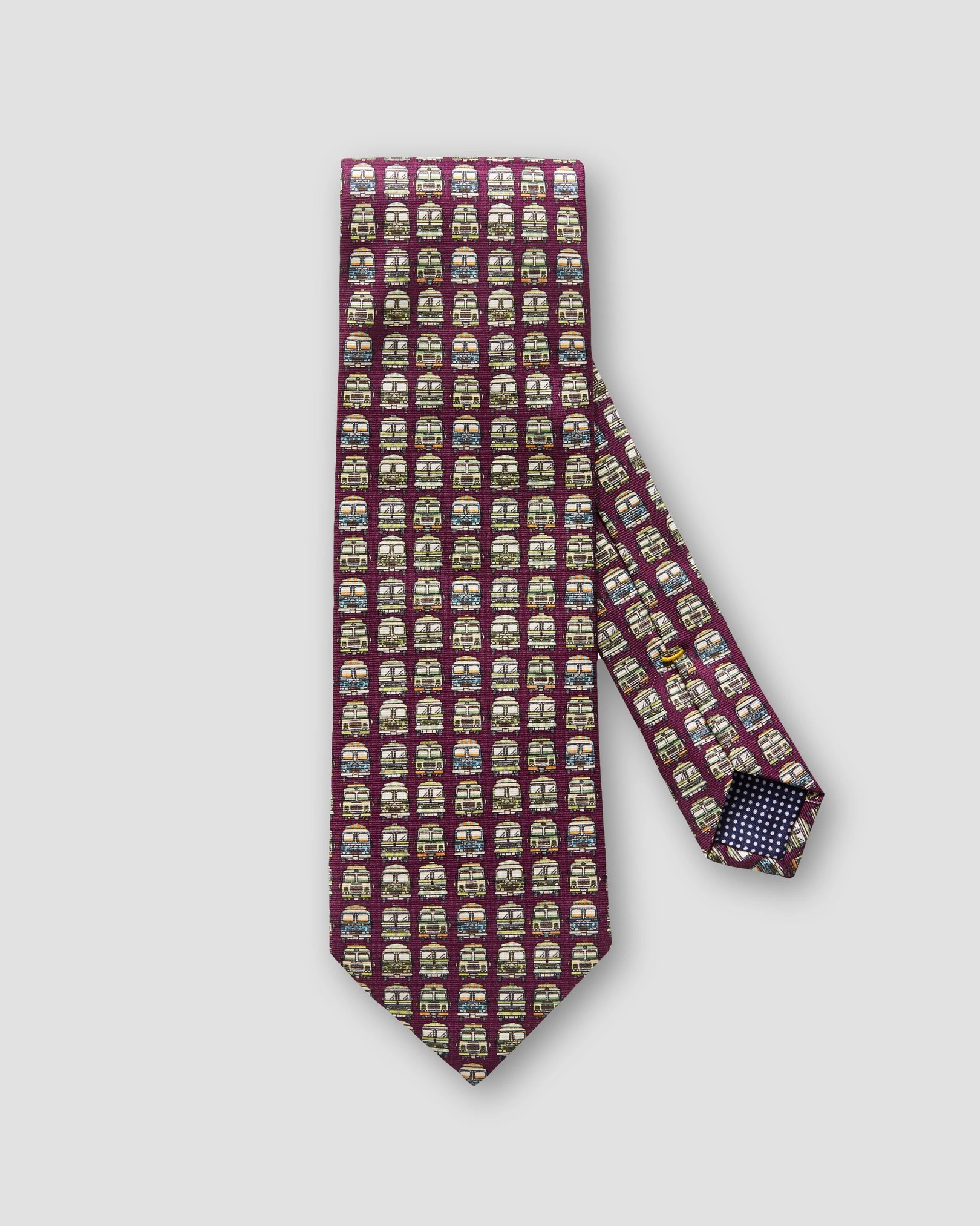 Eton - purple trucks tie