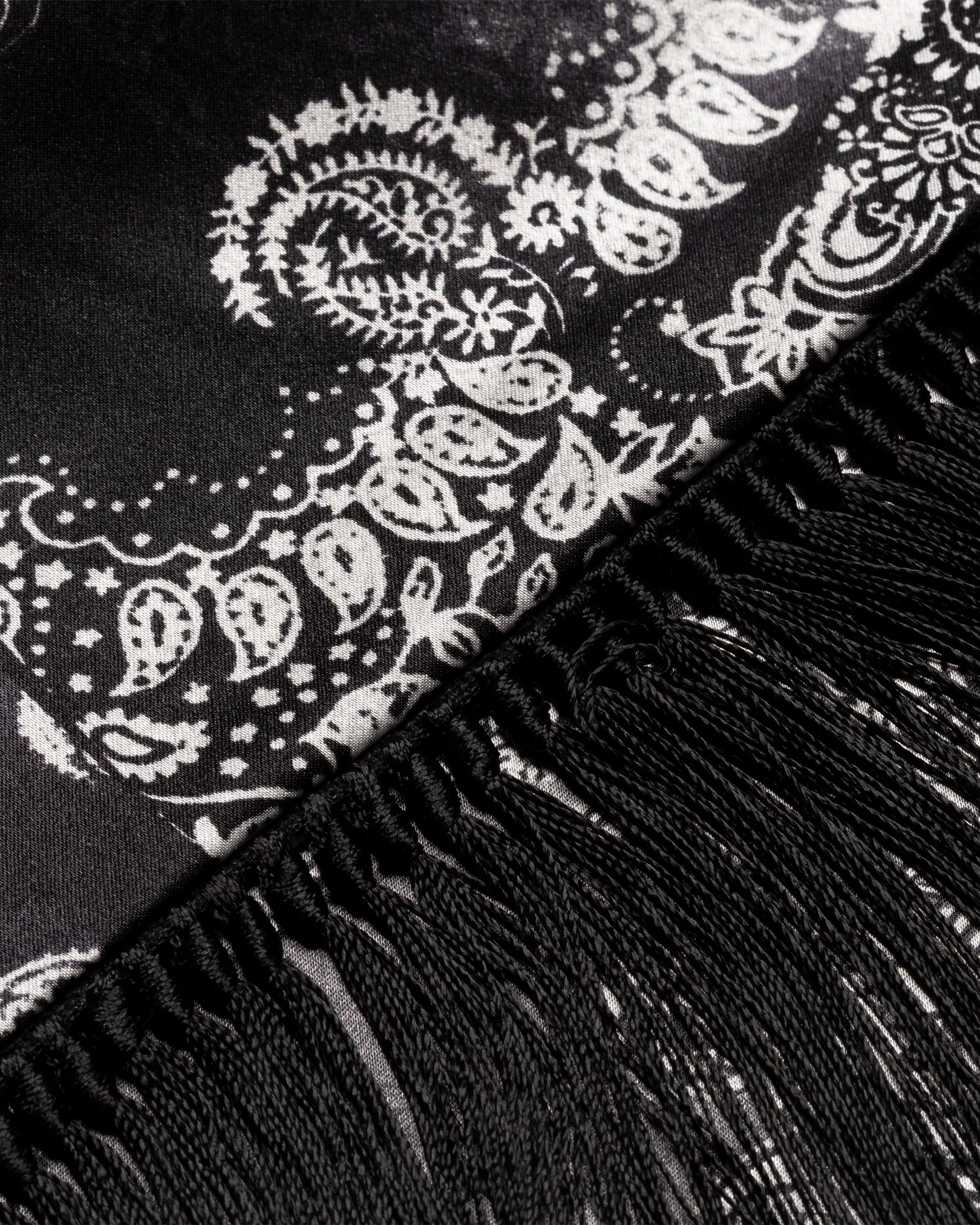 Eton - black patchwork scarf