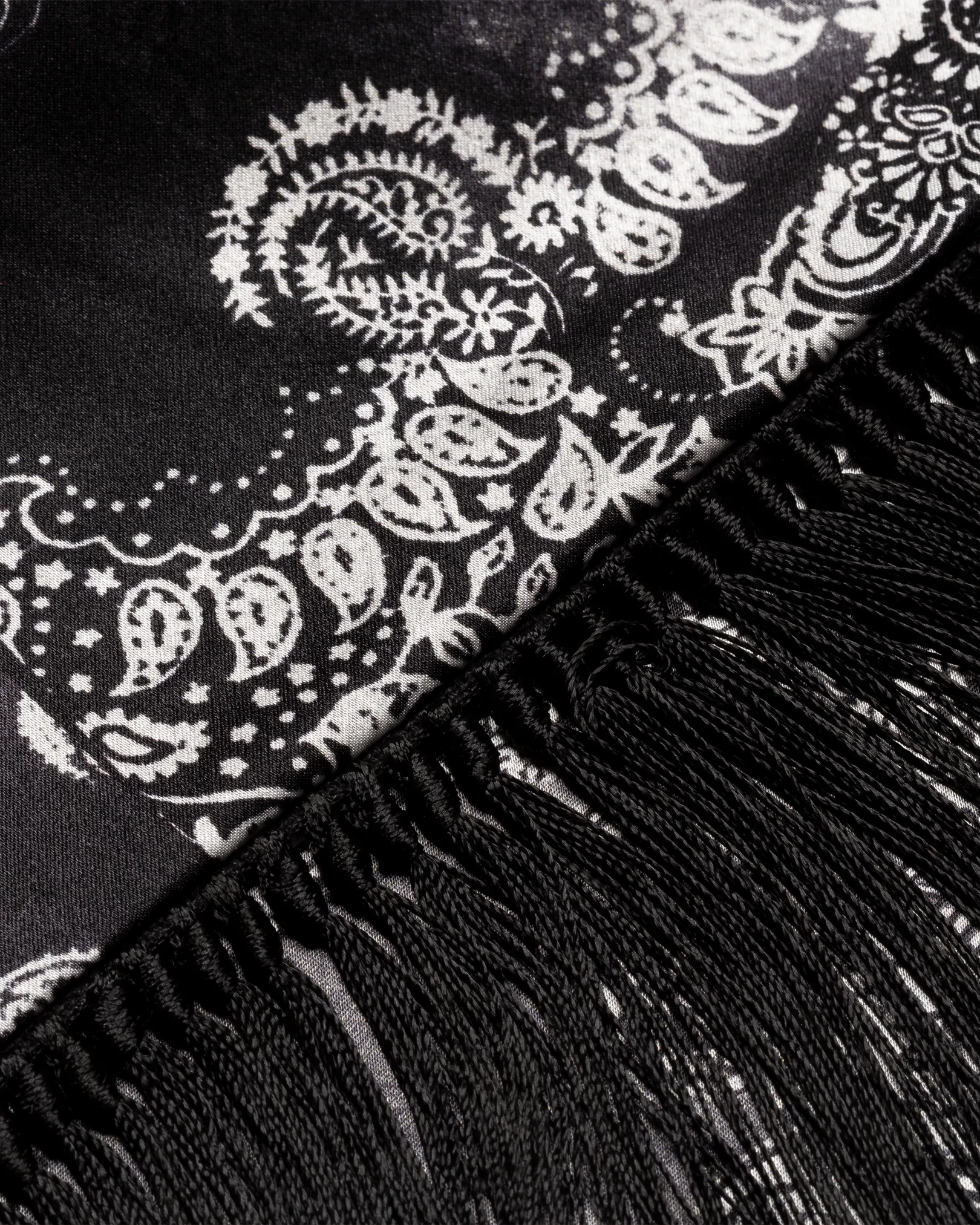 Eton - black patchwork scarf