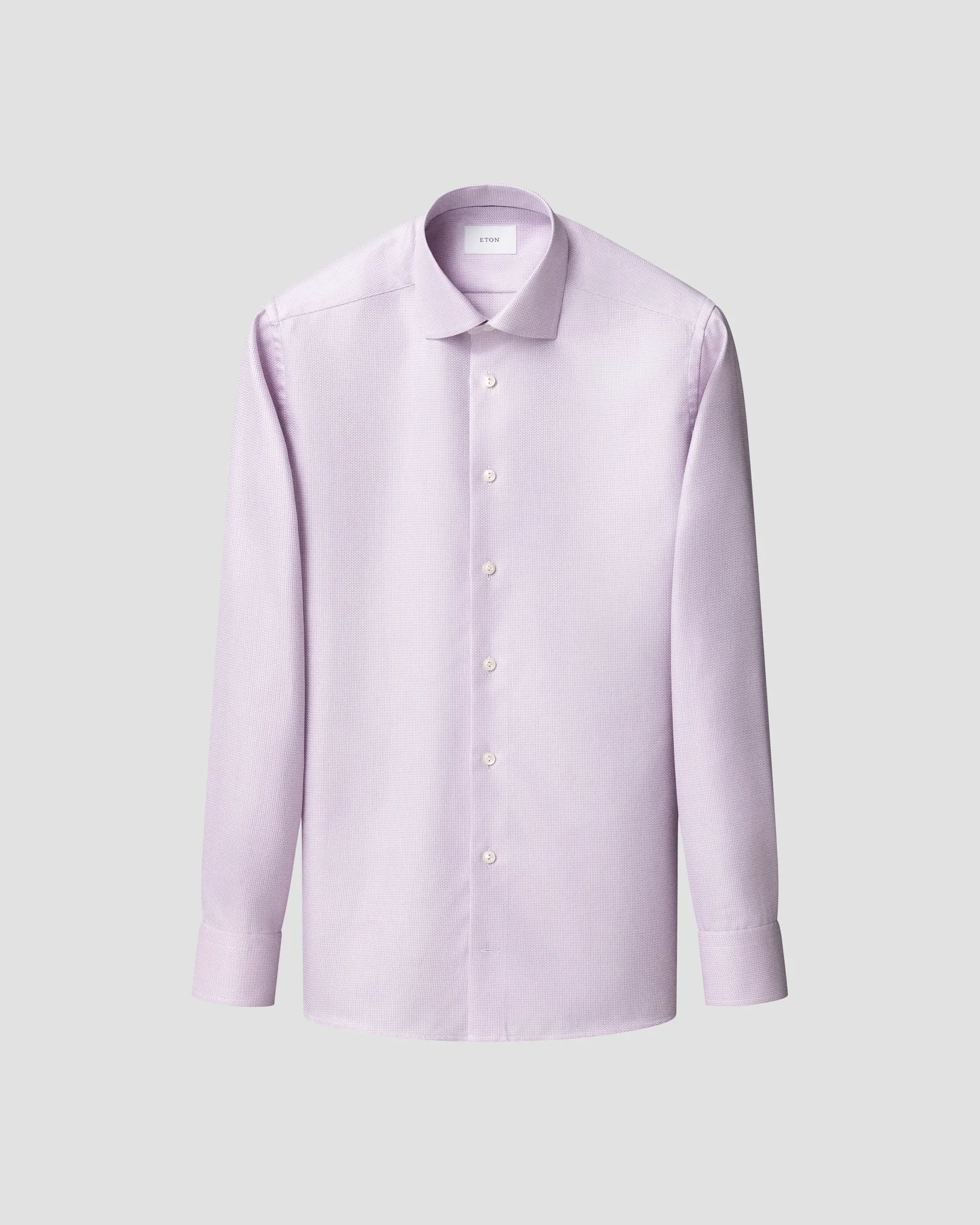 Eton - pink herringbone signature dobby shirt