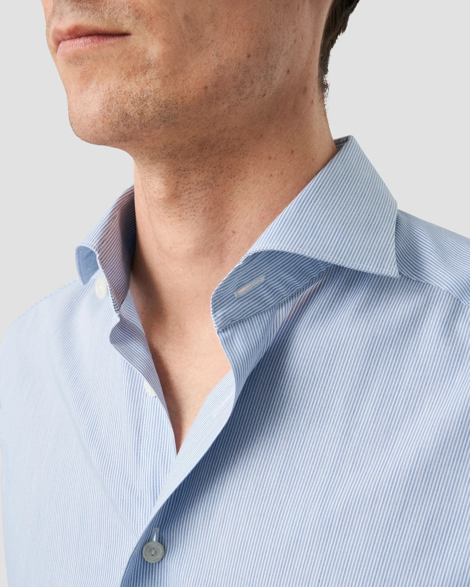Eton - striped fine twill shirt