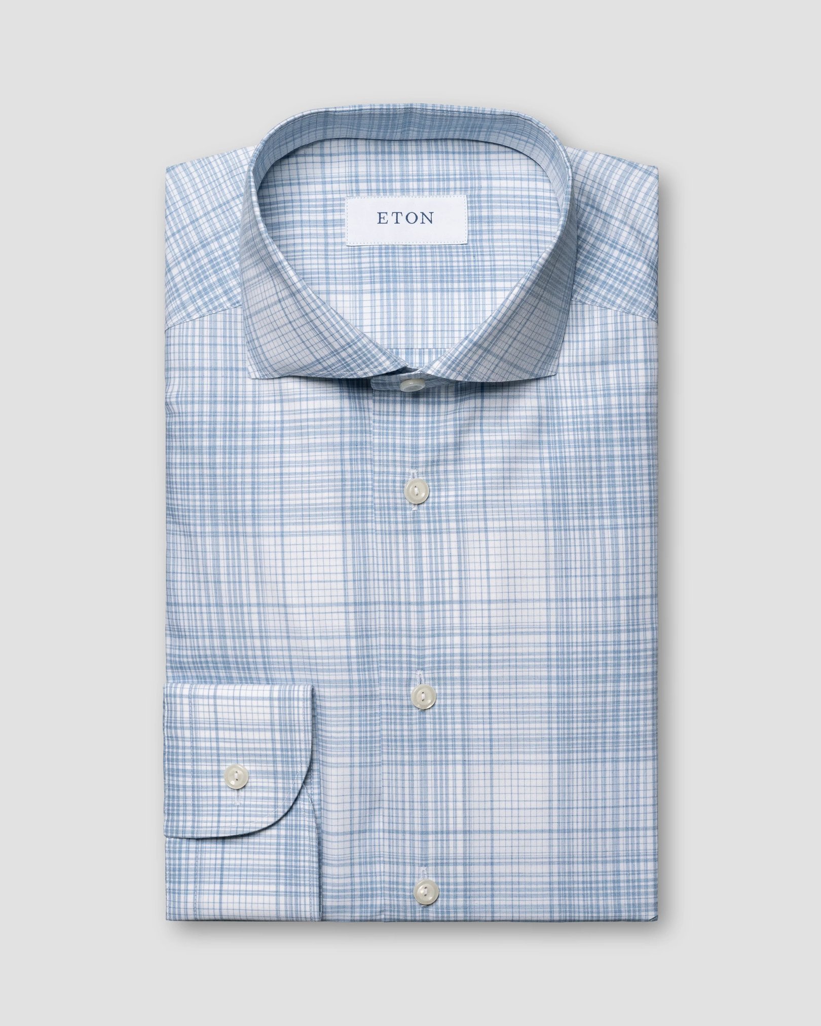 Eton - light blue twill melange