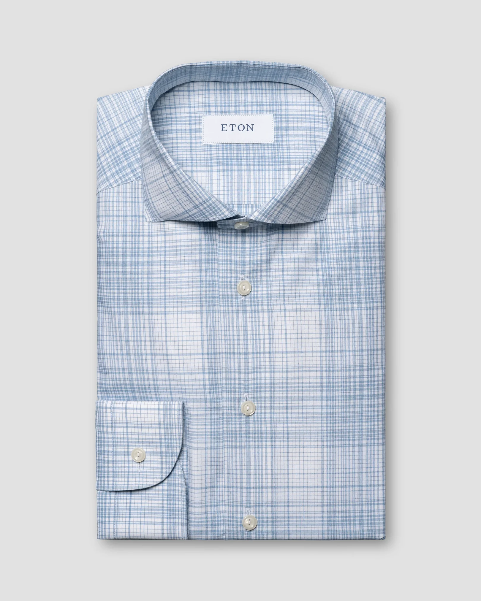 Eton - light blue twill melange