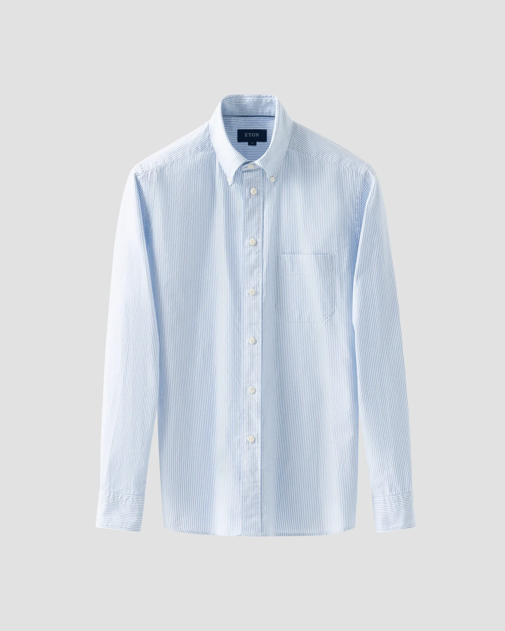 Eton - Light Blue Striped Oxford Shirt
